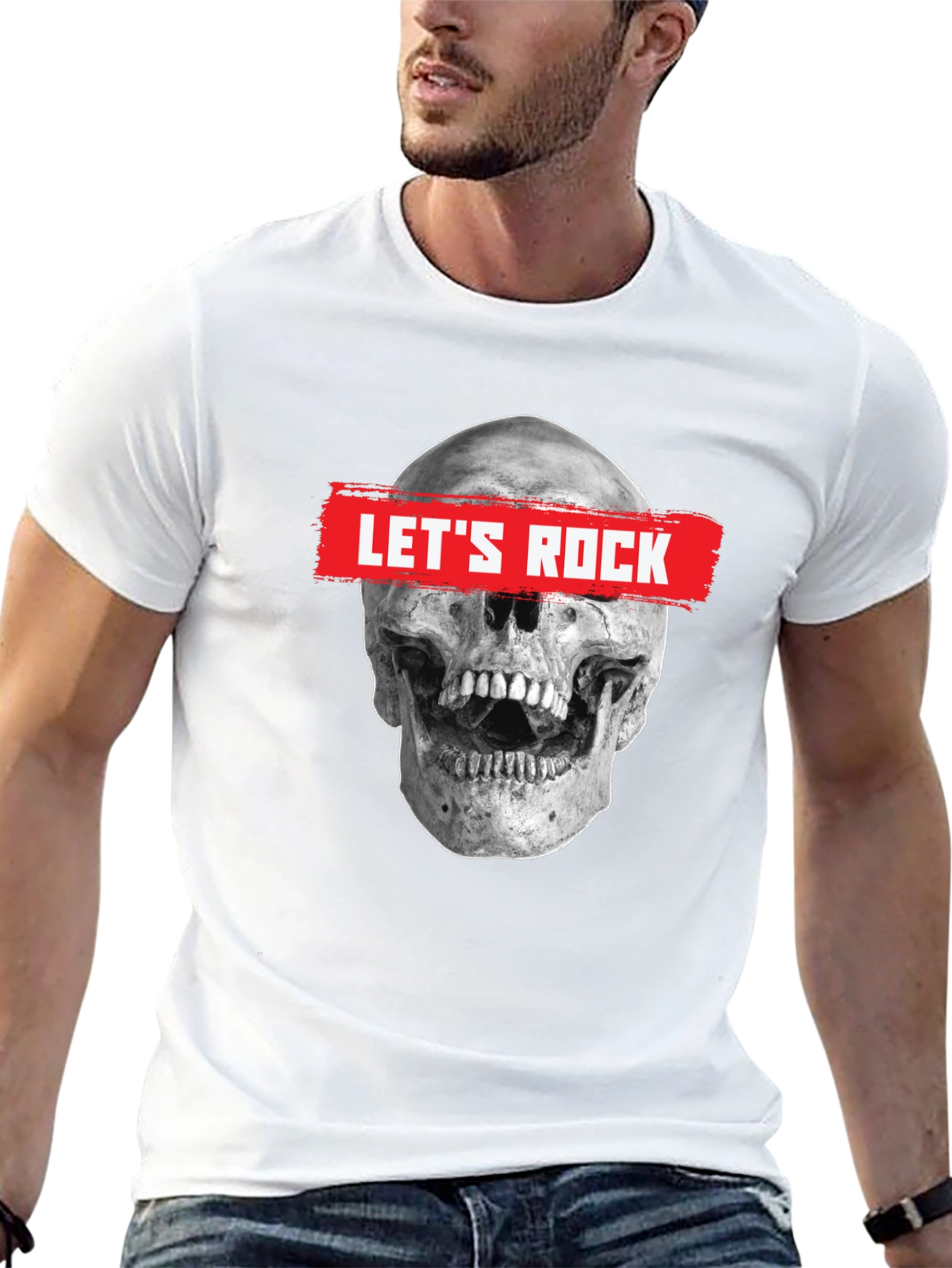 Lets Rock Skull Graphic Tee