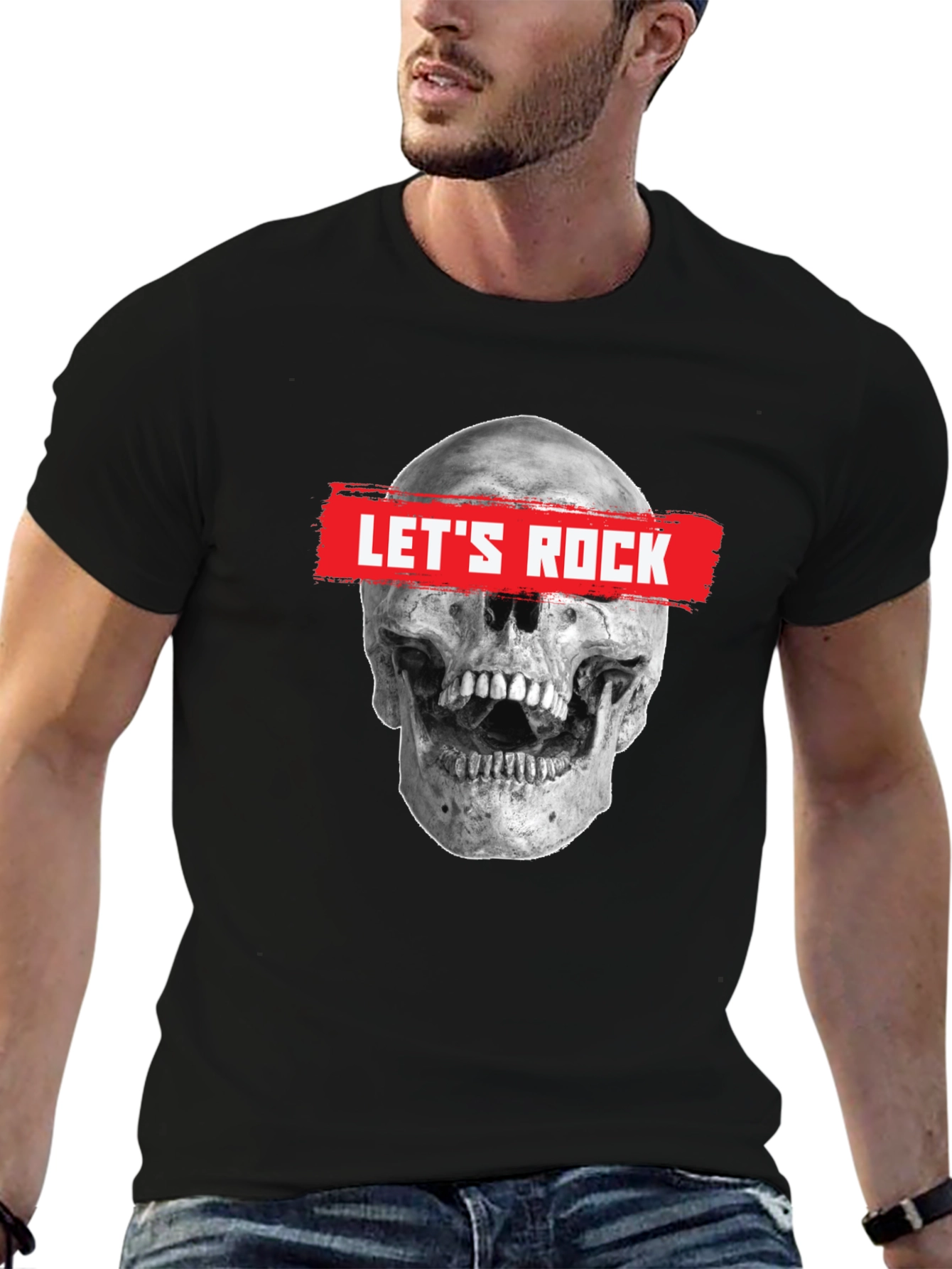 Lets Rock Skull Graphic Tee
