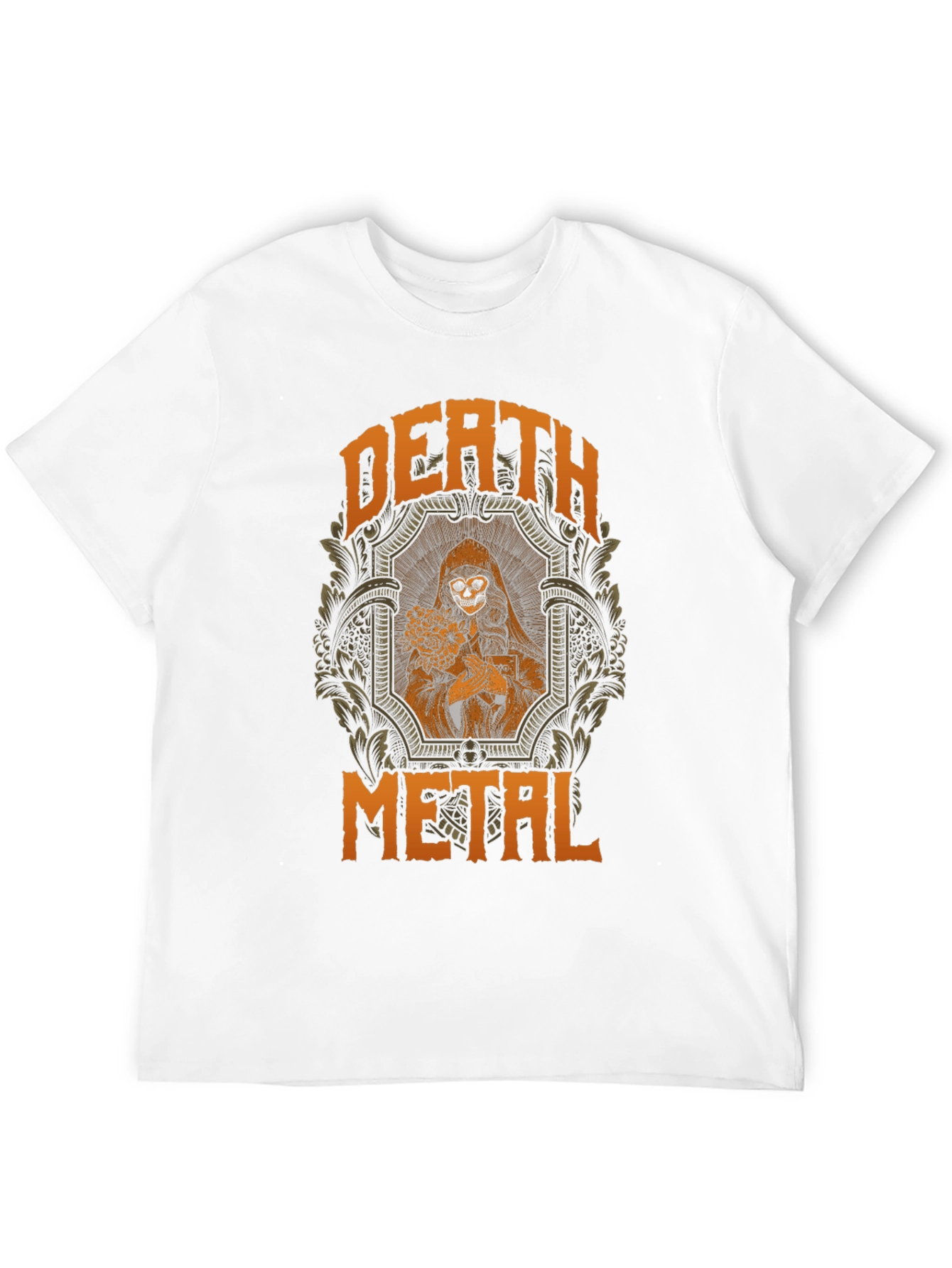 Death Metal Graphic T-Shirt - Grim Reaper Design