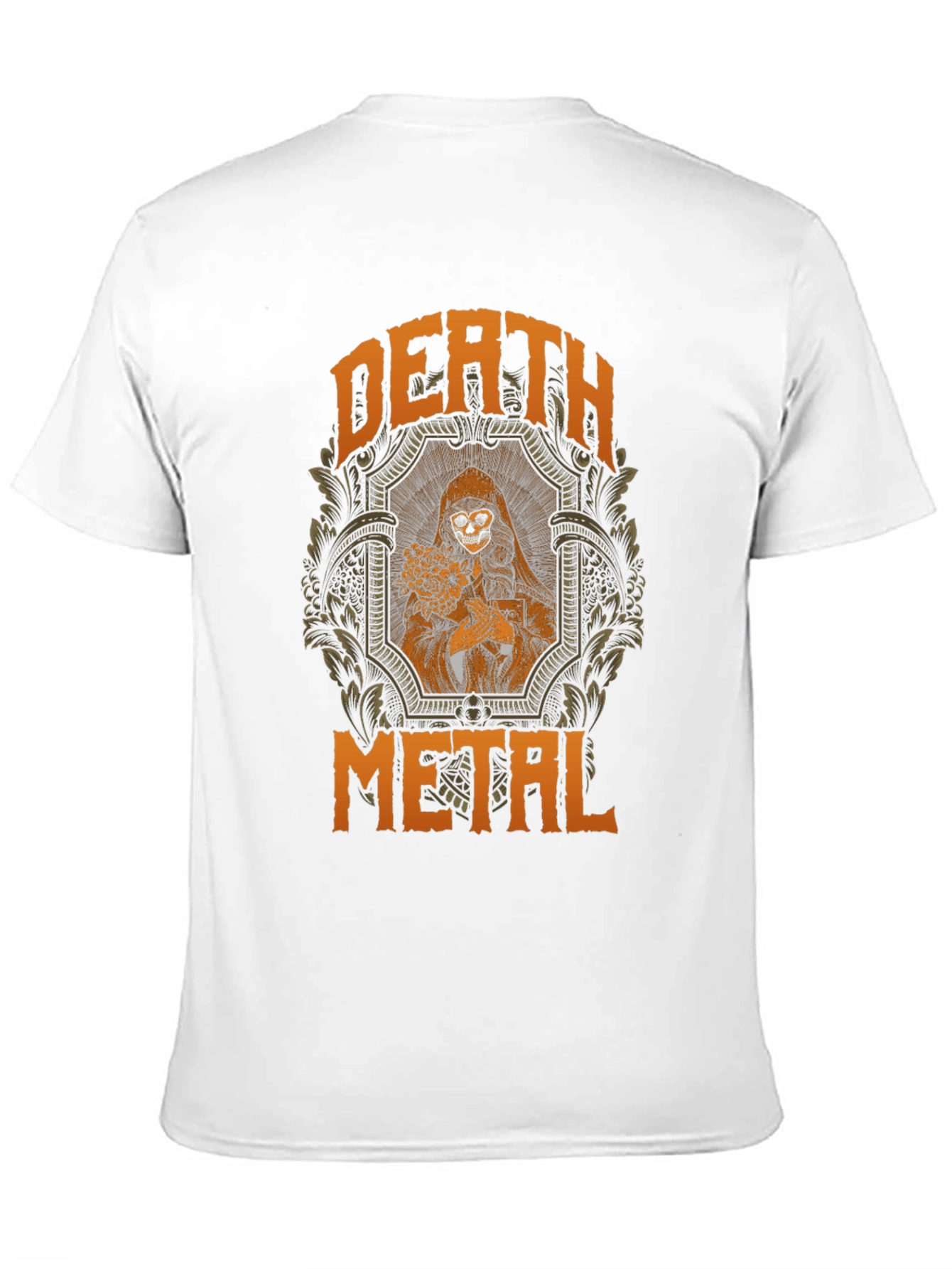 Death Metal Graphic T-Shirt - Grim Reaper Design