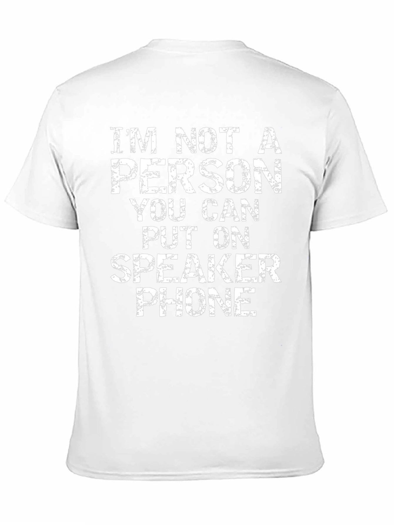 Funny Speaker Phone Graphic Tee - Black