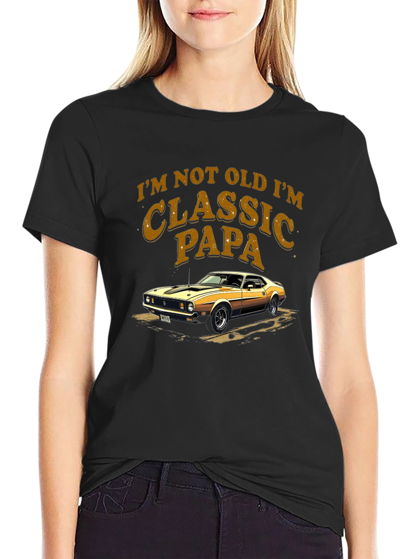 Classic Papa Car Graphic T-Shirt