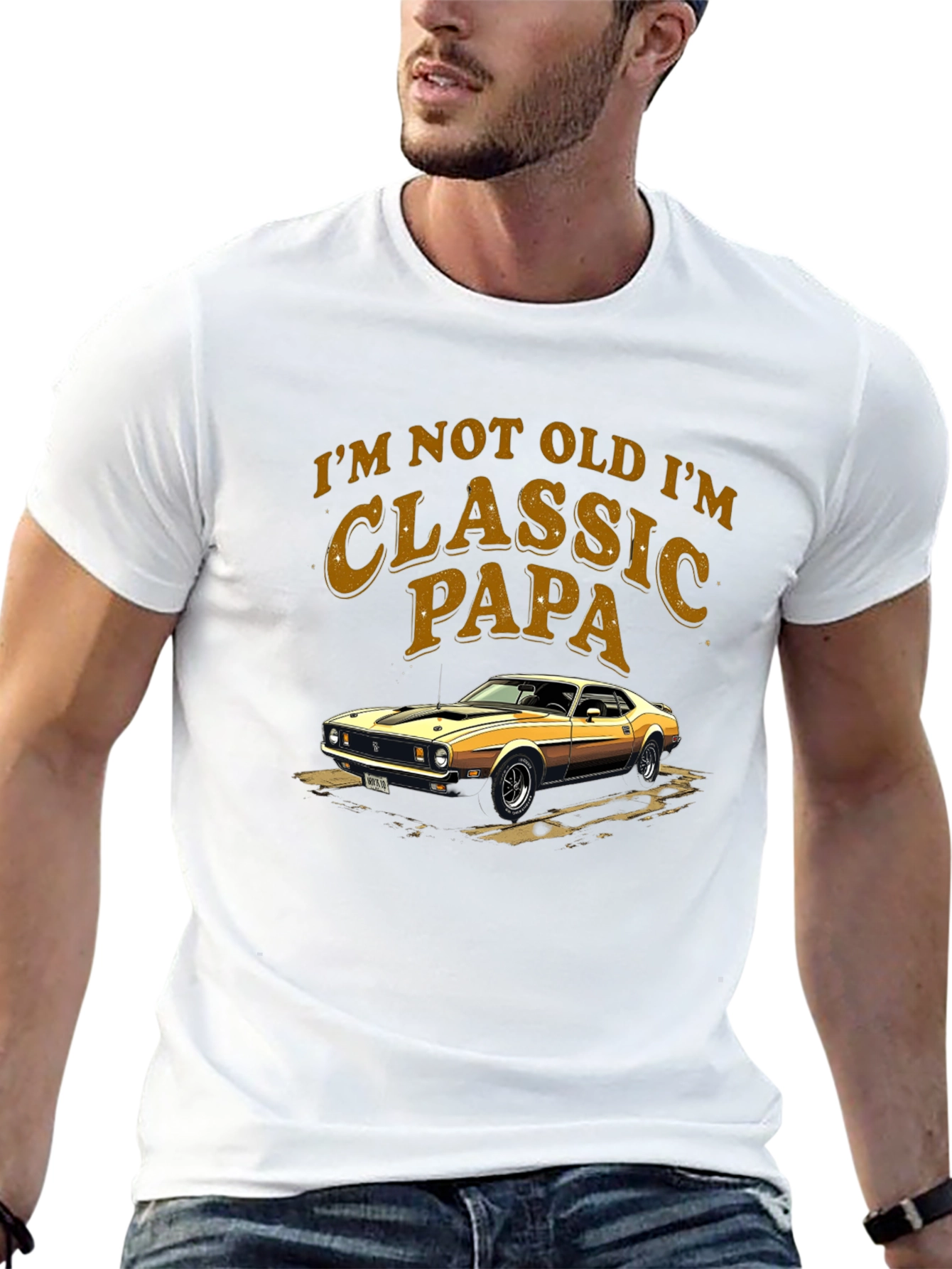 Classic Papa Car Graphic T-Shirt