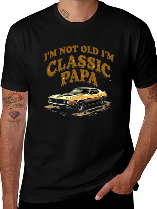 Classic Papa Car Graphic T-Shirt