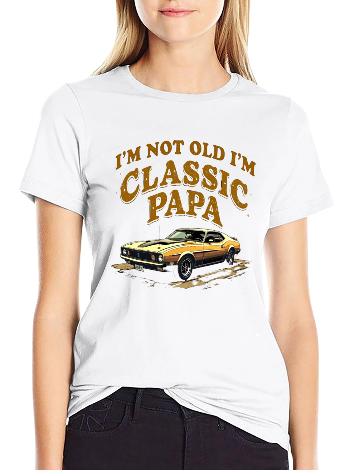 Classic Papa Car Graphic T-Shirt