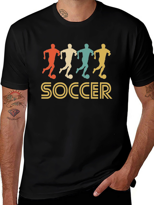 Retro Soccer T-Shirt - Vintage Style Tee