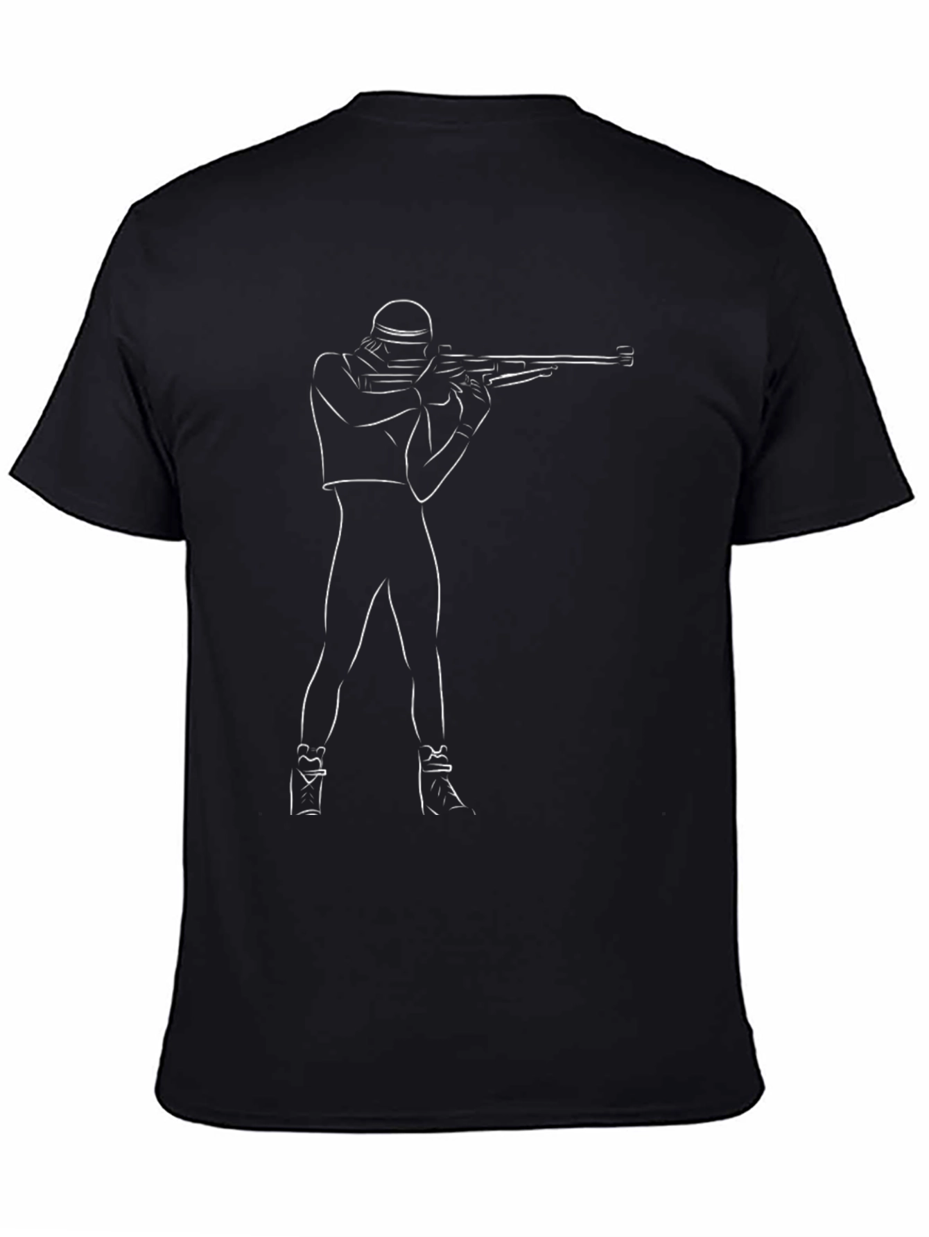 Biathlon Silhouette Tee - Athlete Design T-Shirt