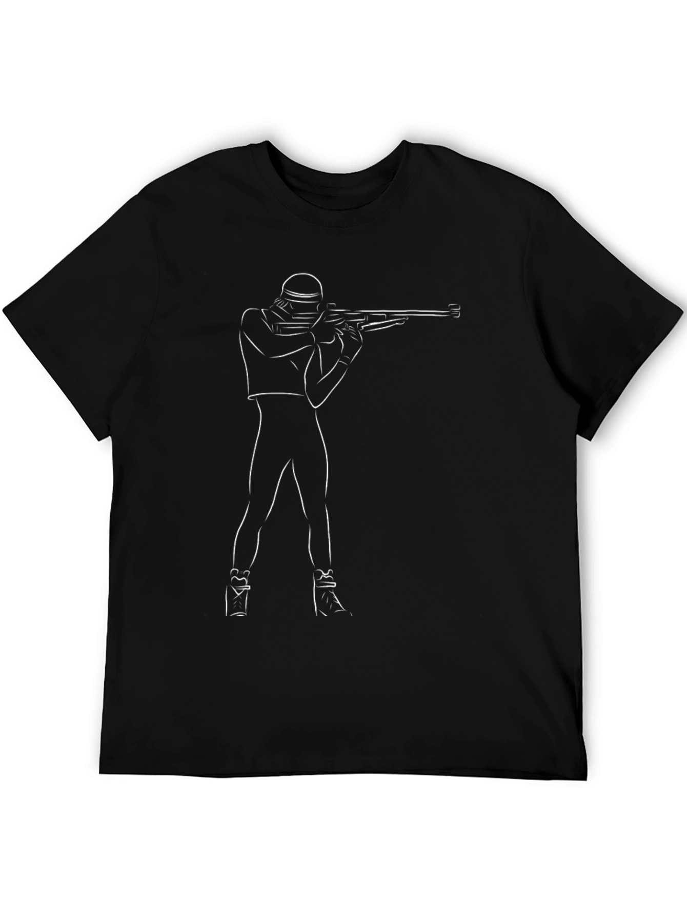 Biathlon Silhouette Tee - Athlete Design T-Shirt