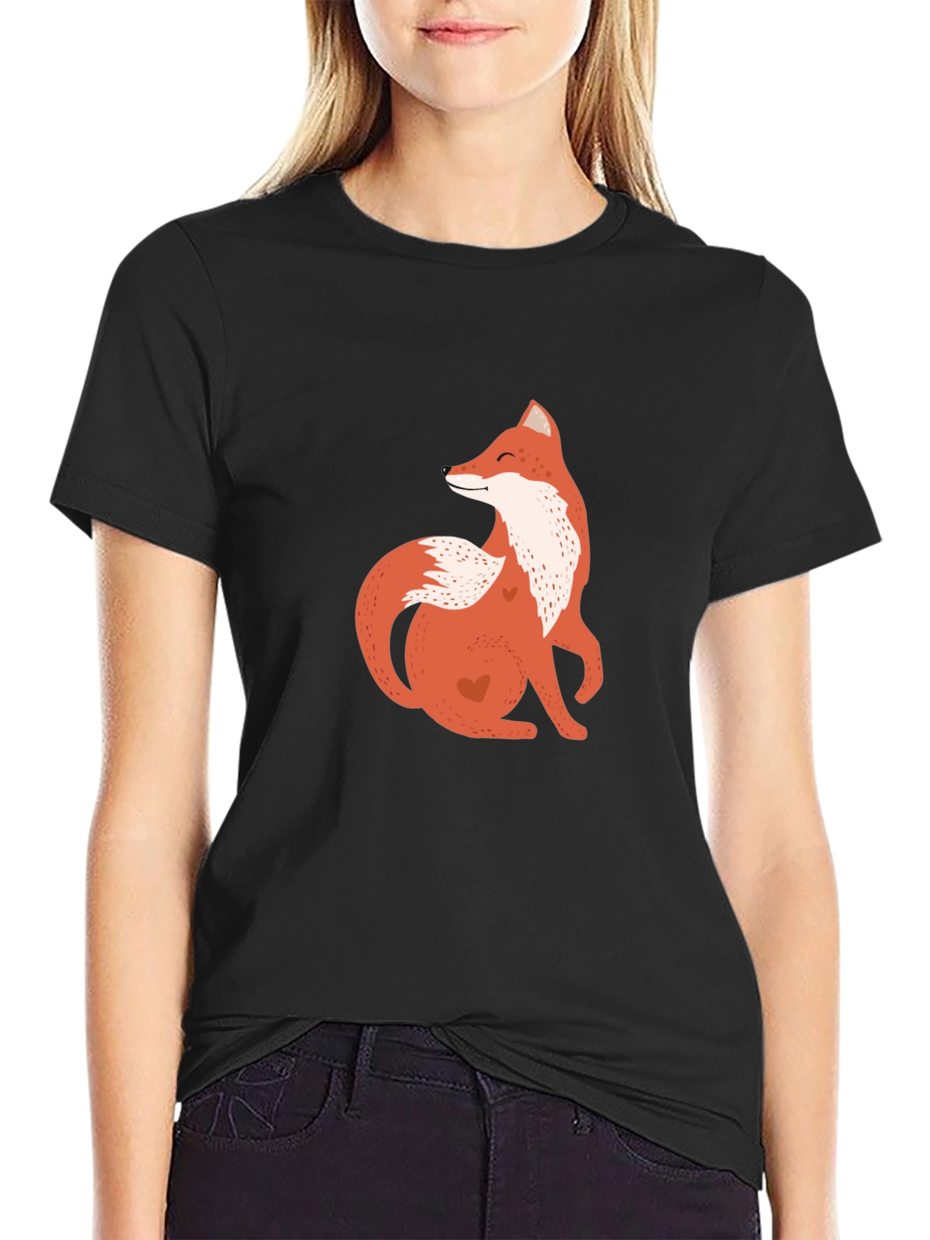 Fox Graphic Tee - Black Casual Comfort