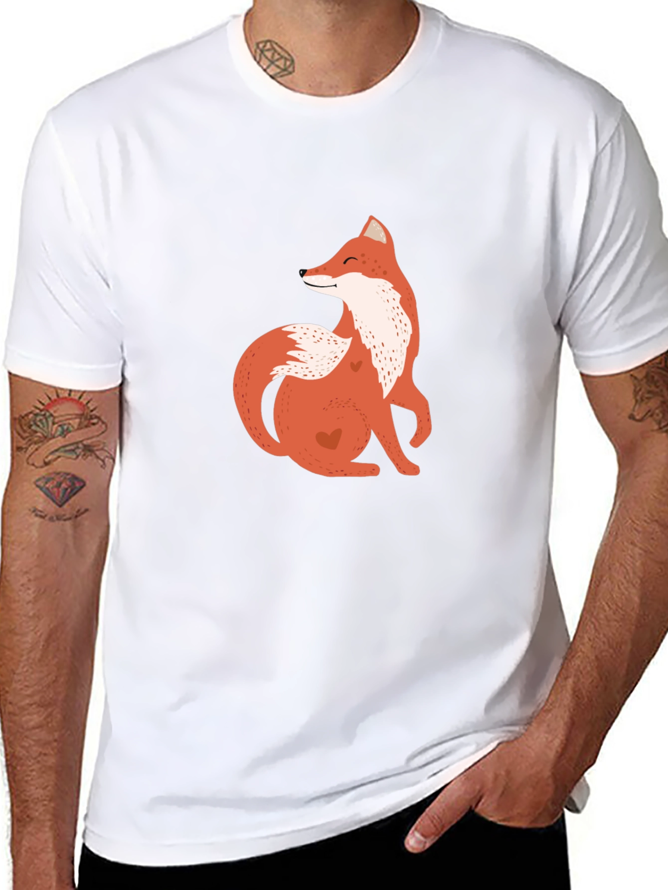 Fox Graphic Tee - Black Casual Comfort