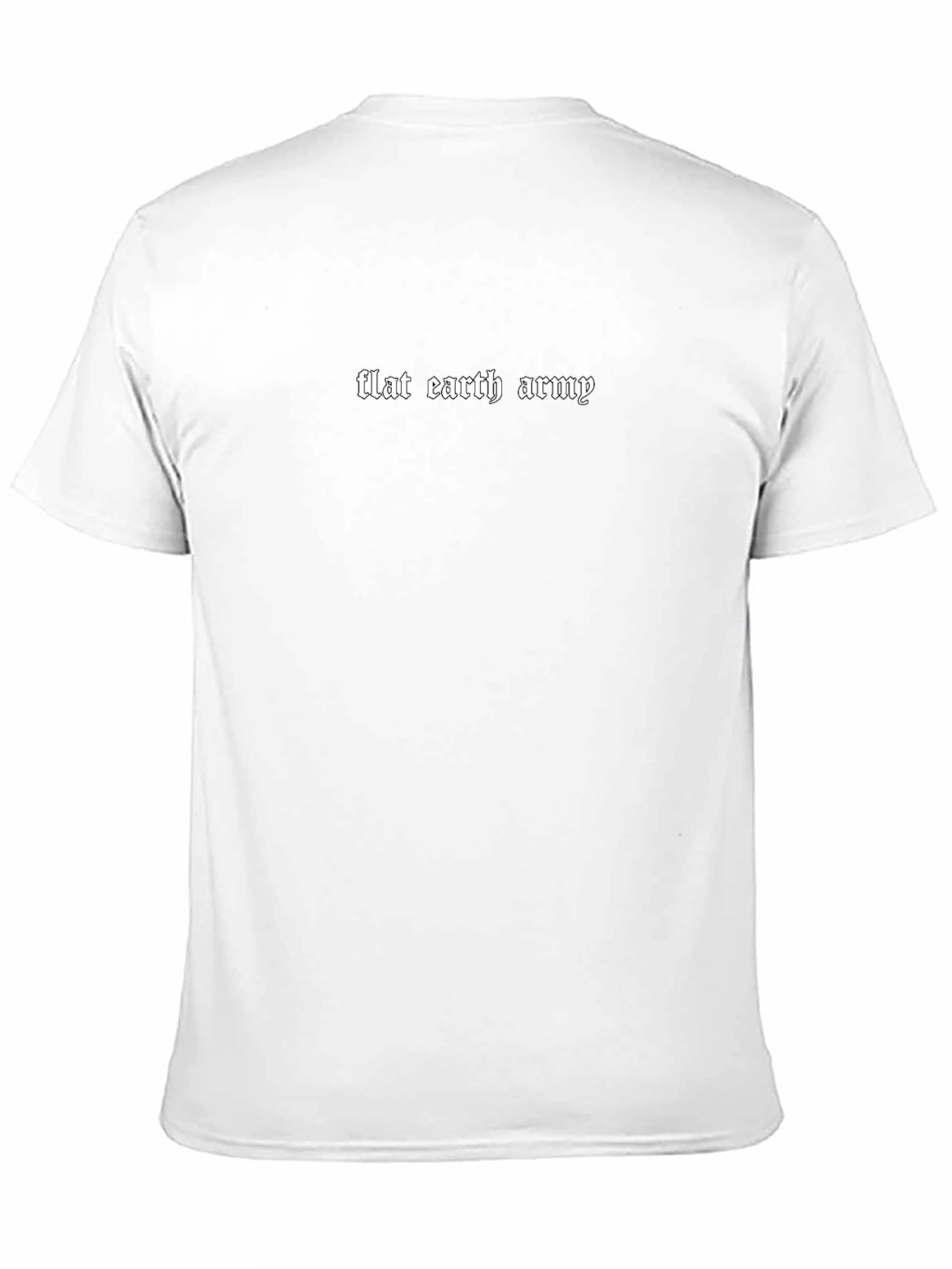 Flat Earth Army Black Tee - Statement Novelty