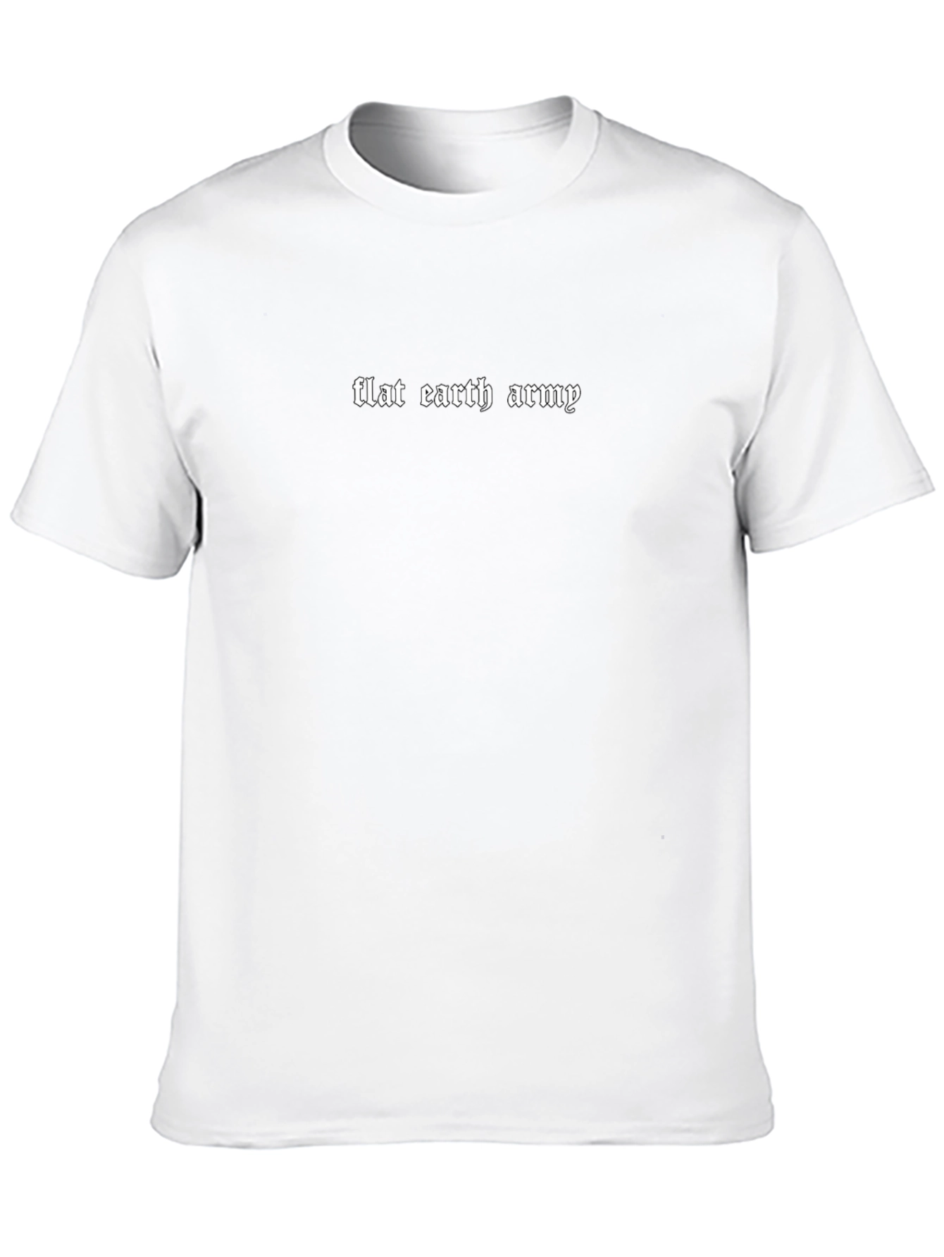Flat Earth Army Black Tee - Statement Novelty
