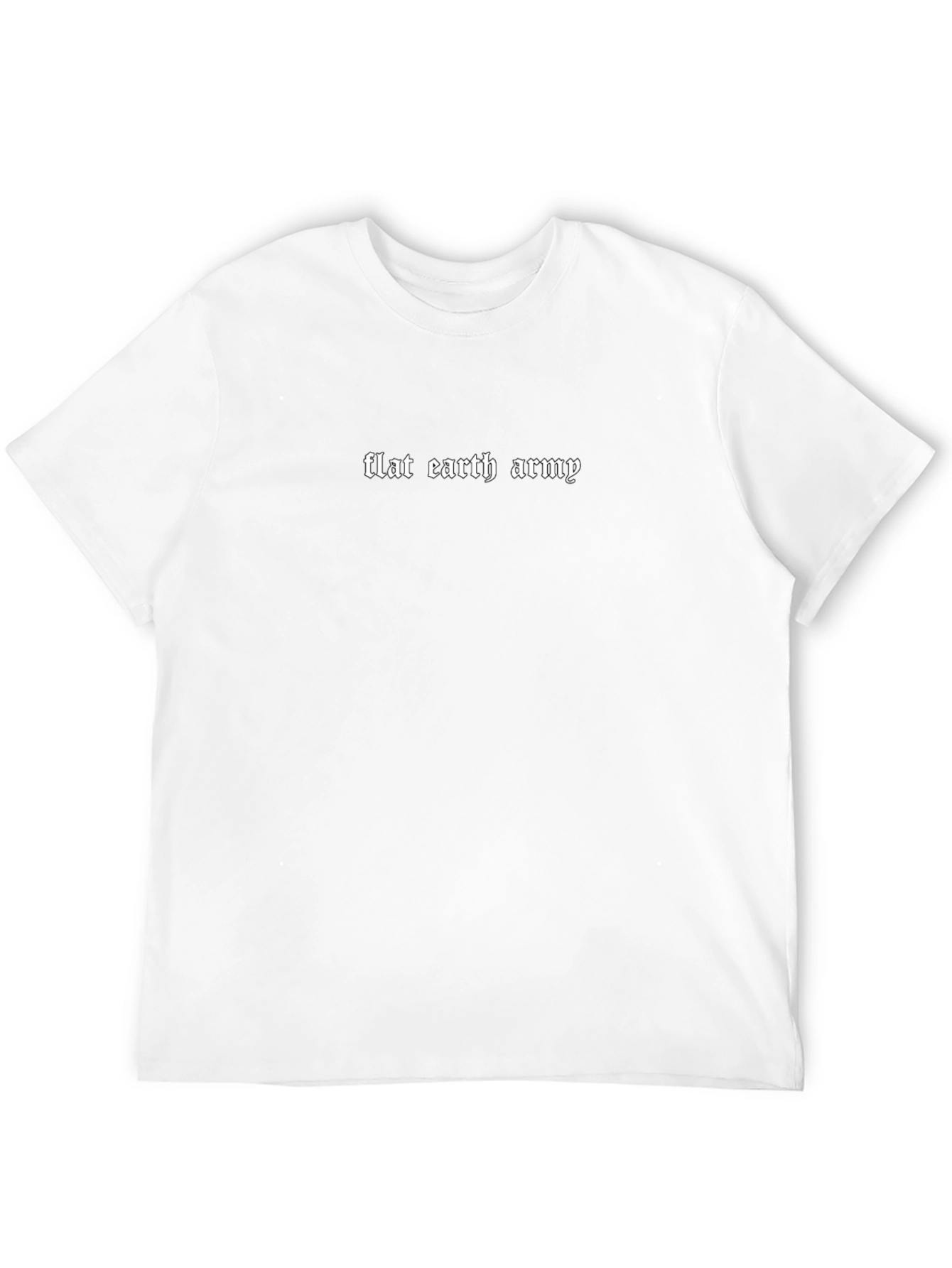Flat Earth Army Black Tee - Statement Novelty