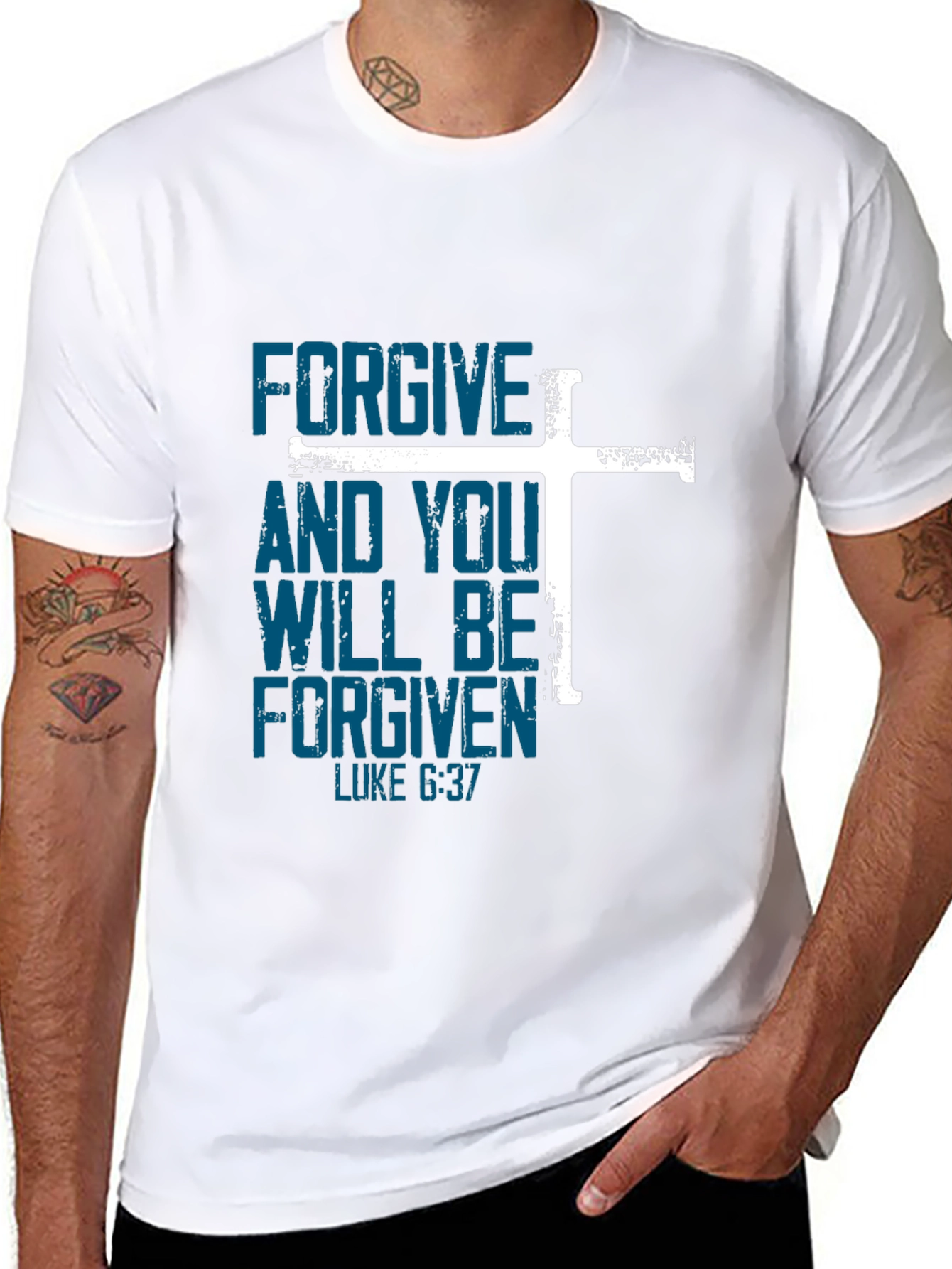 Forgive Luke 6:37 T-Shirt Christian Tee