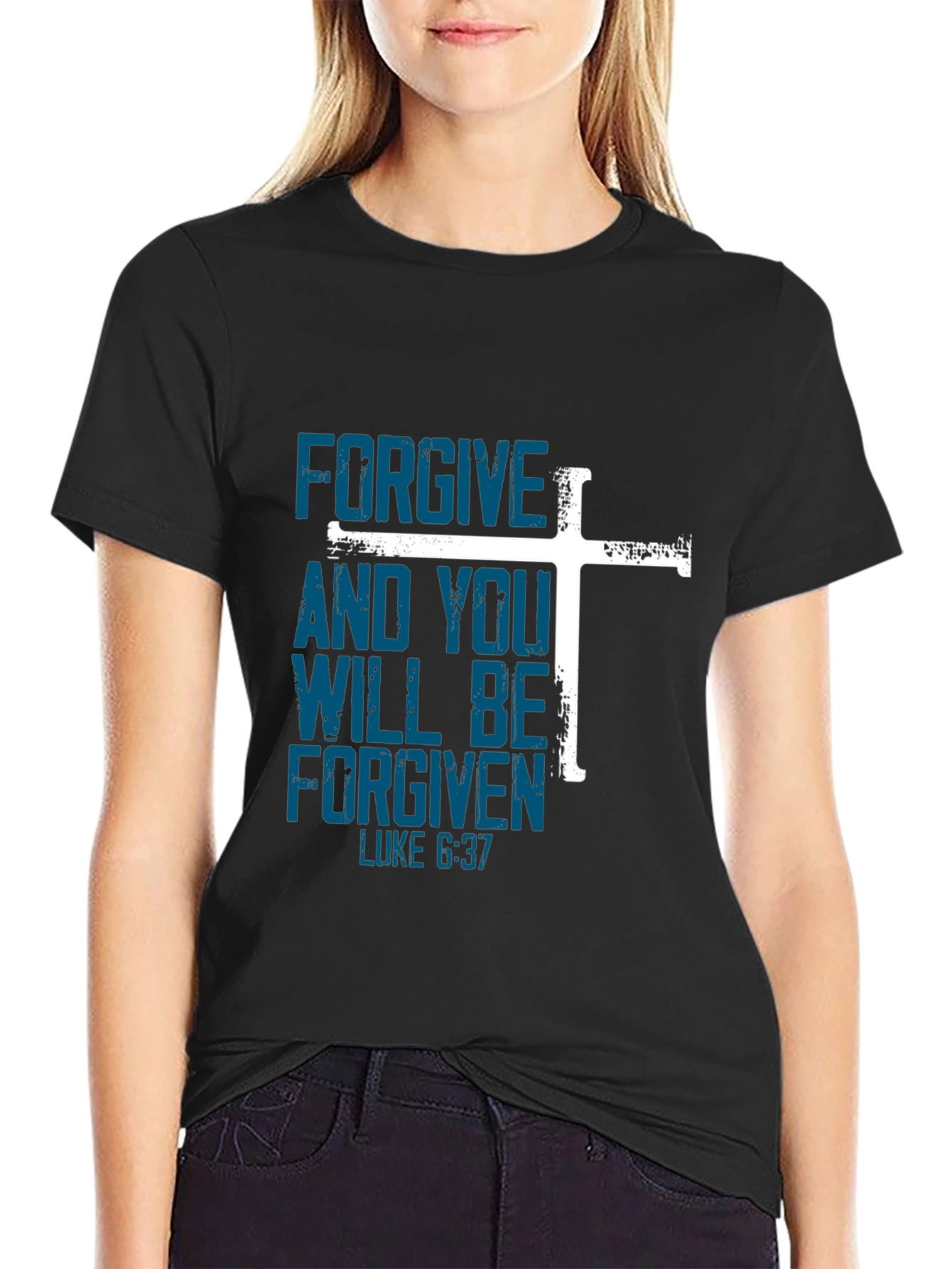 Forgive Luke 6:37 T-Shirt Christian Tee