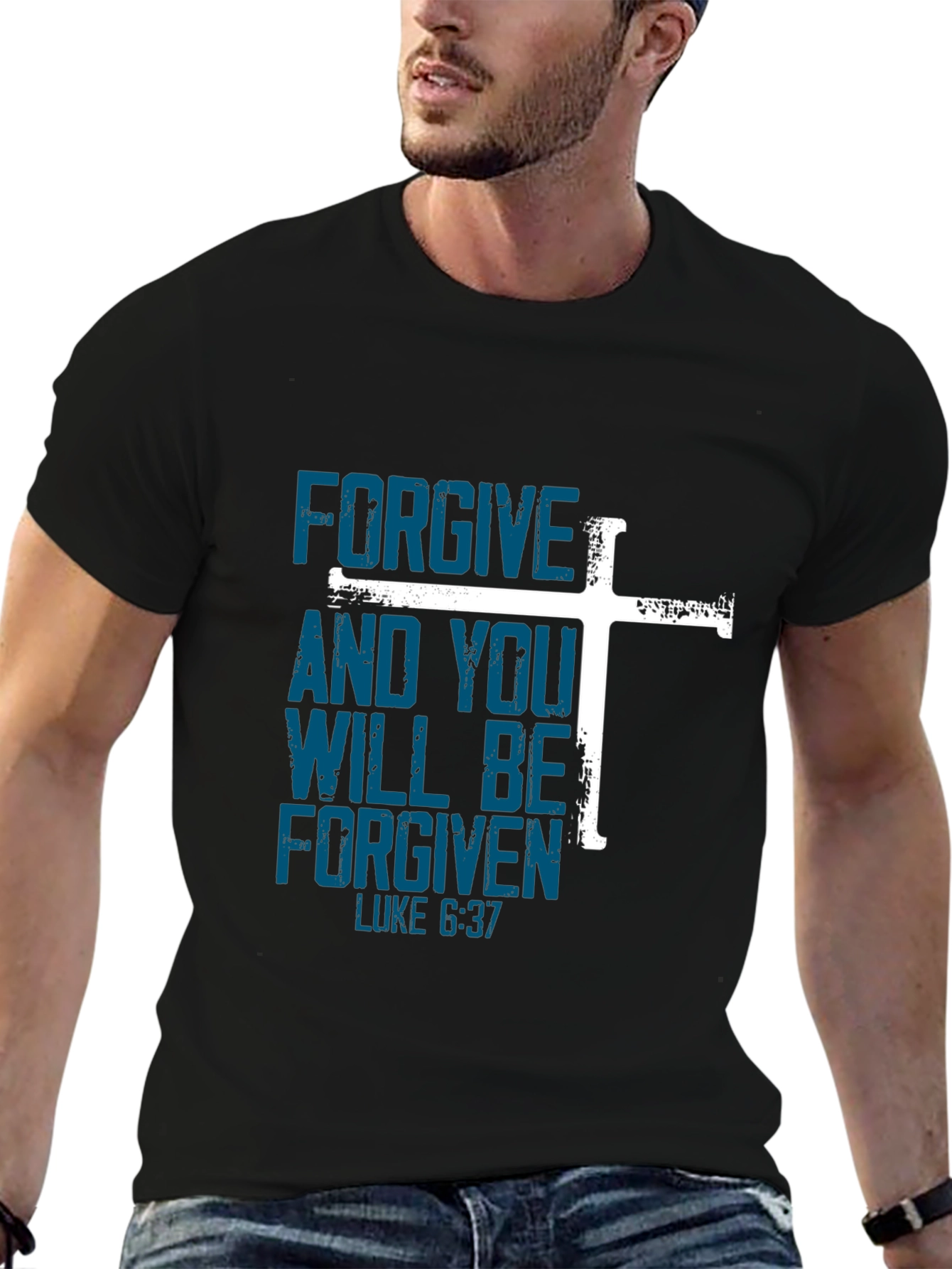 Forgive Luke 6:37 T-Shirt Christian Tee