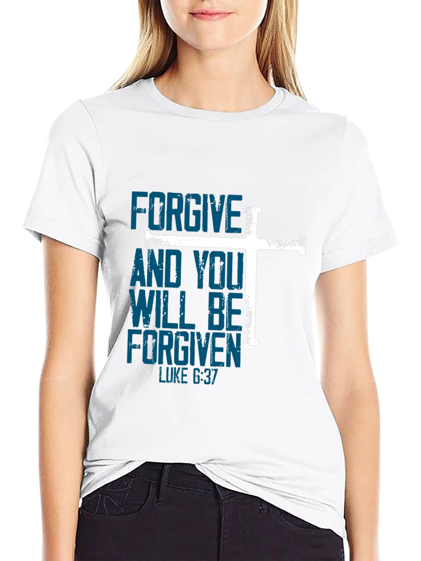 Forgive Luke 6:37 T-Shirt Christian Tee