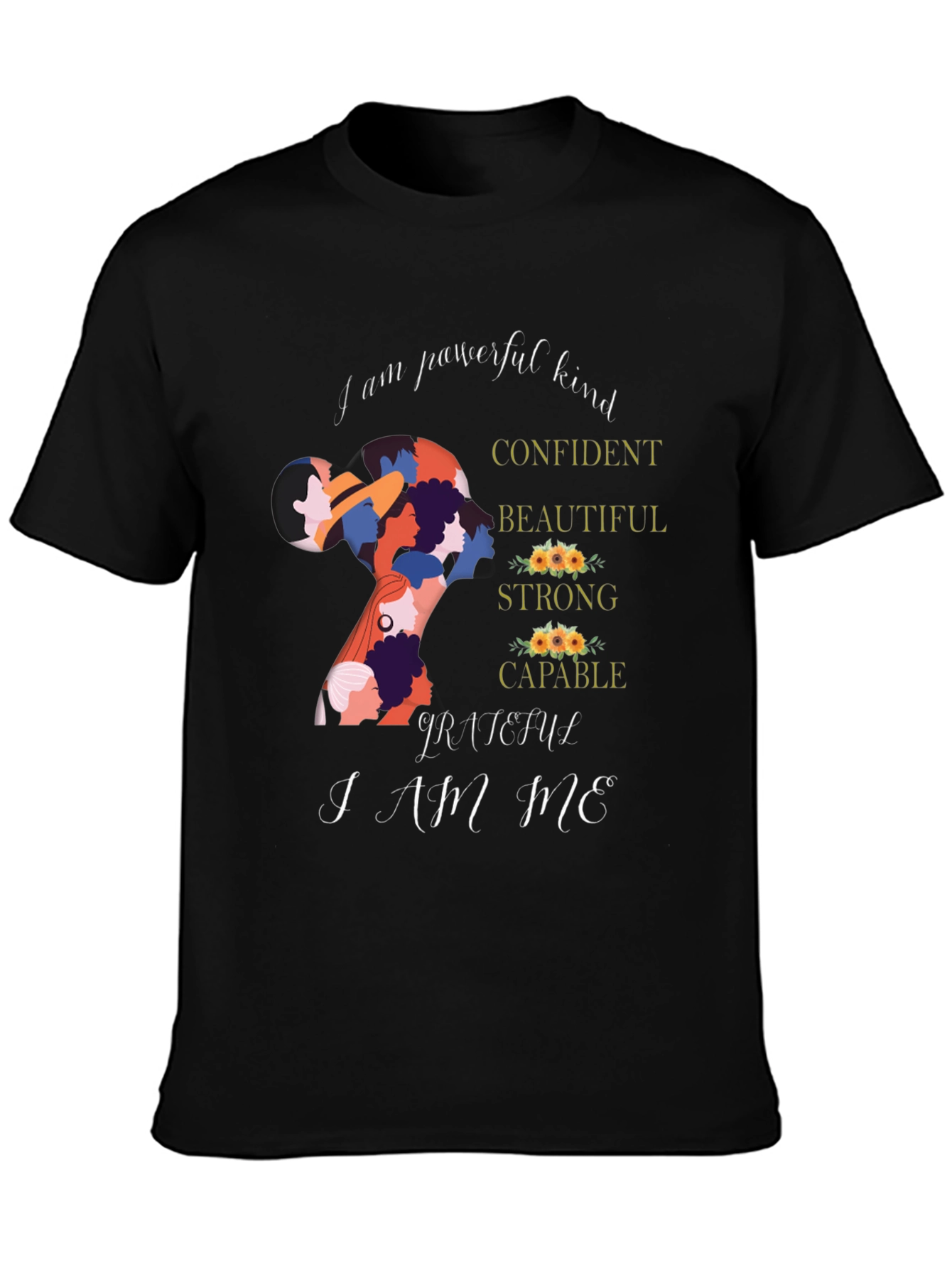 Empowered Women T-Shirt: Kind Confident and Capable