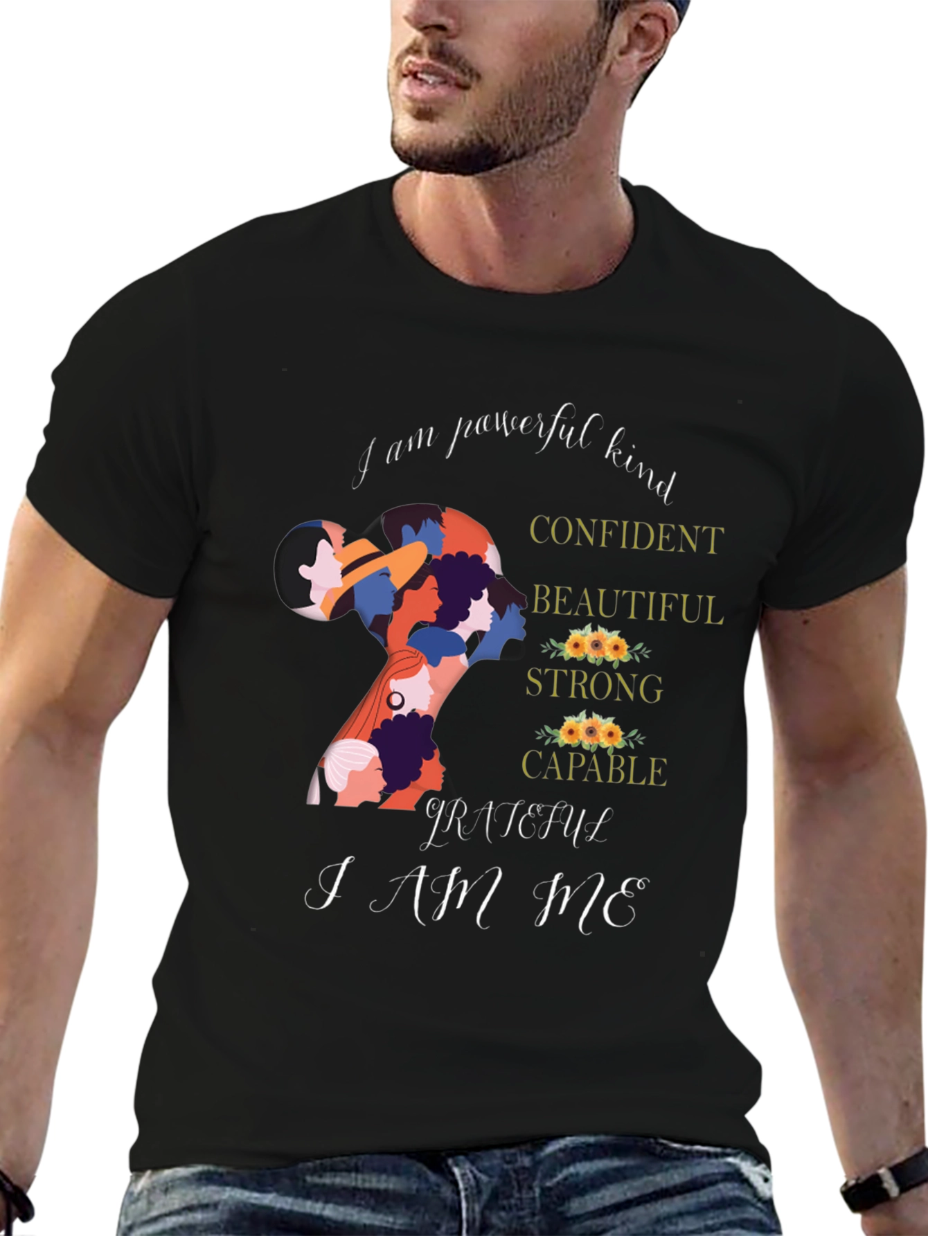 Empowered Women T-Shirt: Kind Confident and Capable