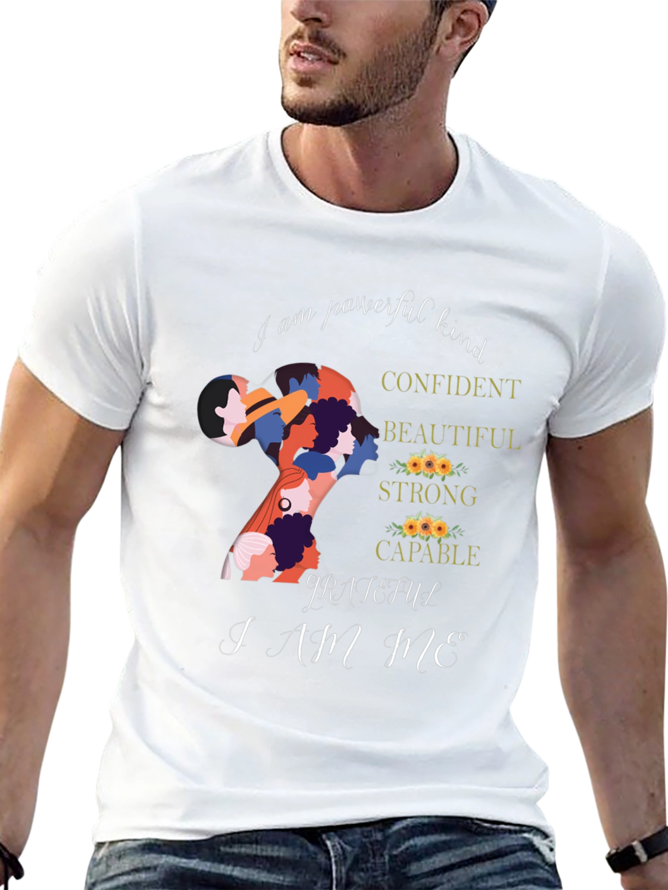 Empowered Women T-Shirt: Kind Confident and Capable