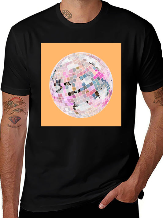 Disco Ball Graphic Tee - Retro Party Shirt