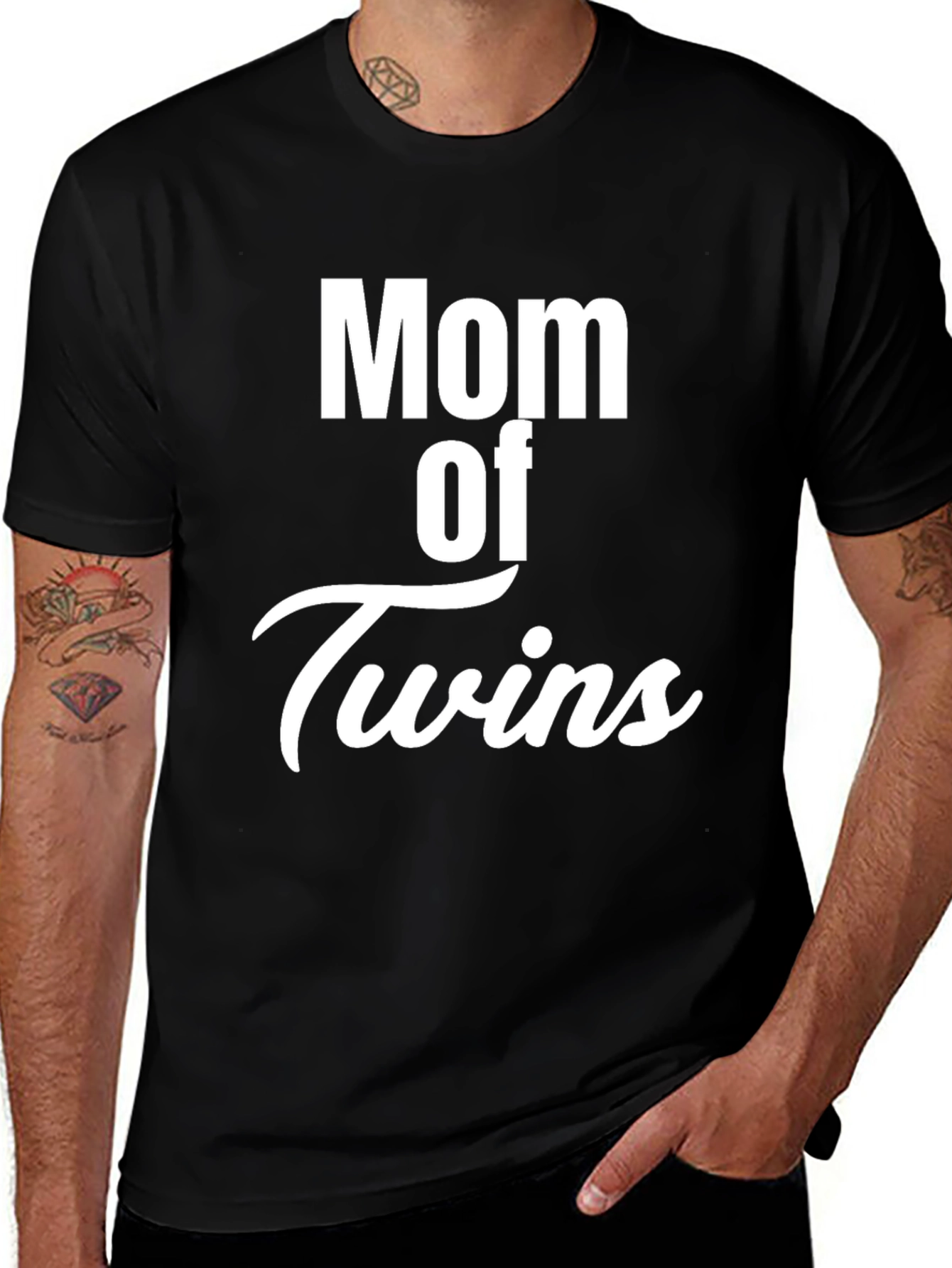 Mom of Twins T-Shirt - Soft Cotton Blend