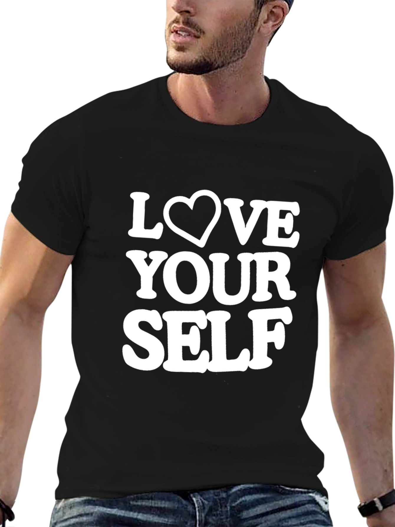 Love Yourself Black Graphic Tee