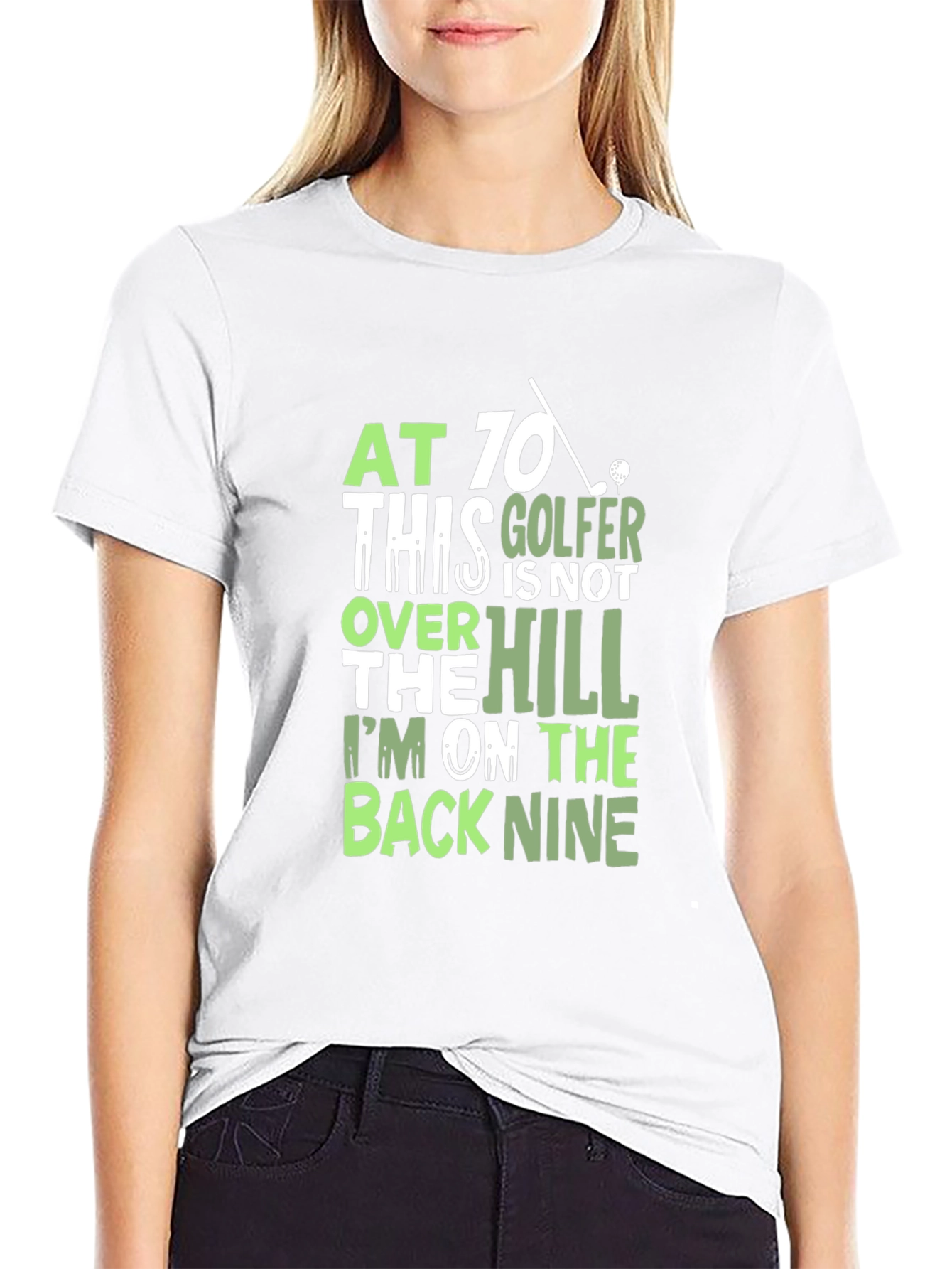 Funny Golf T-Shirt - At 70 This Golfer