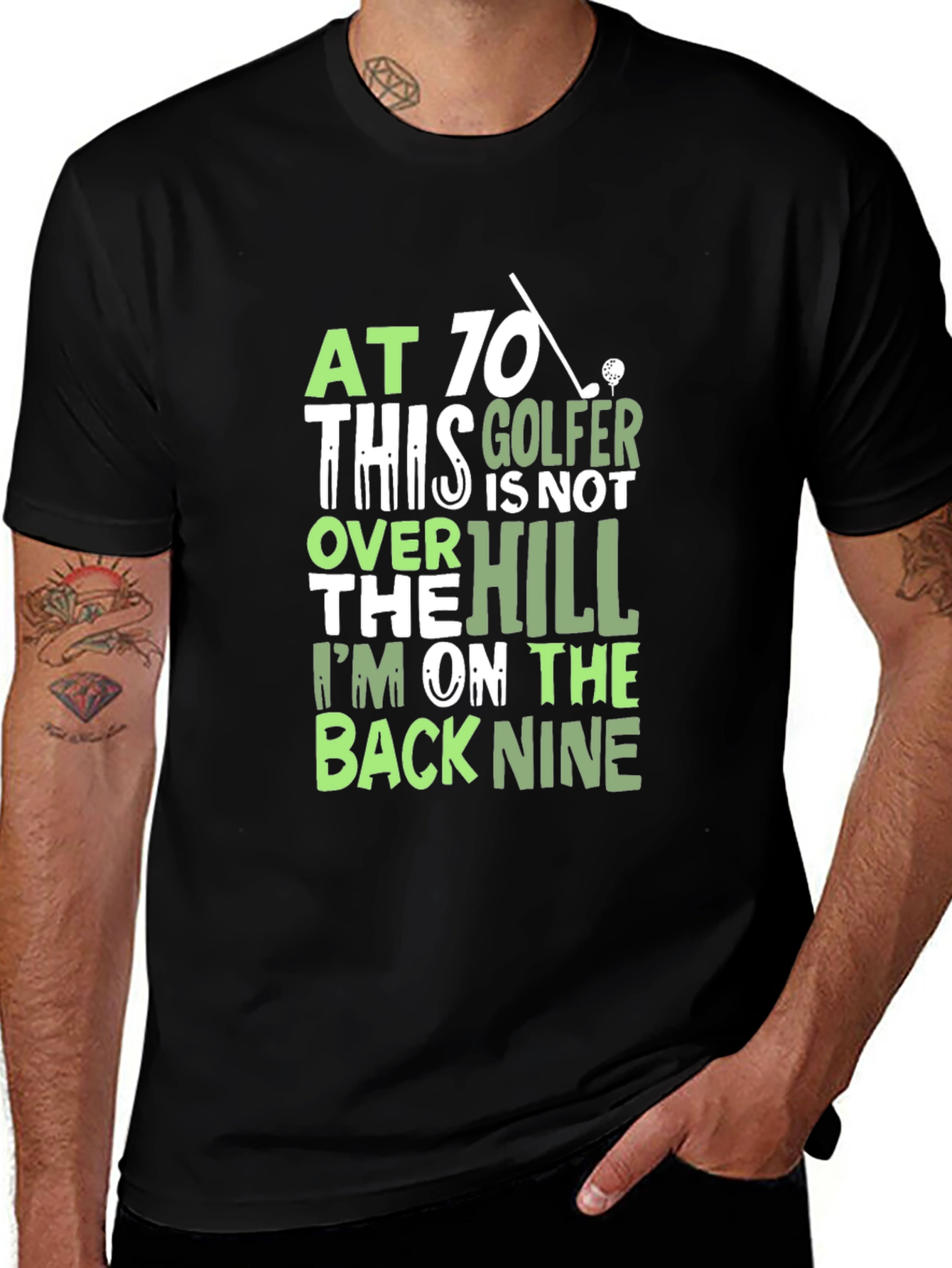 Funny Golf T-Shirt - At 70 This Golfer