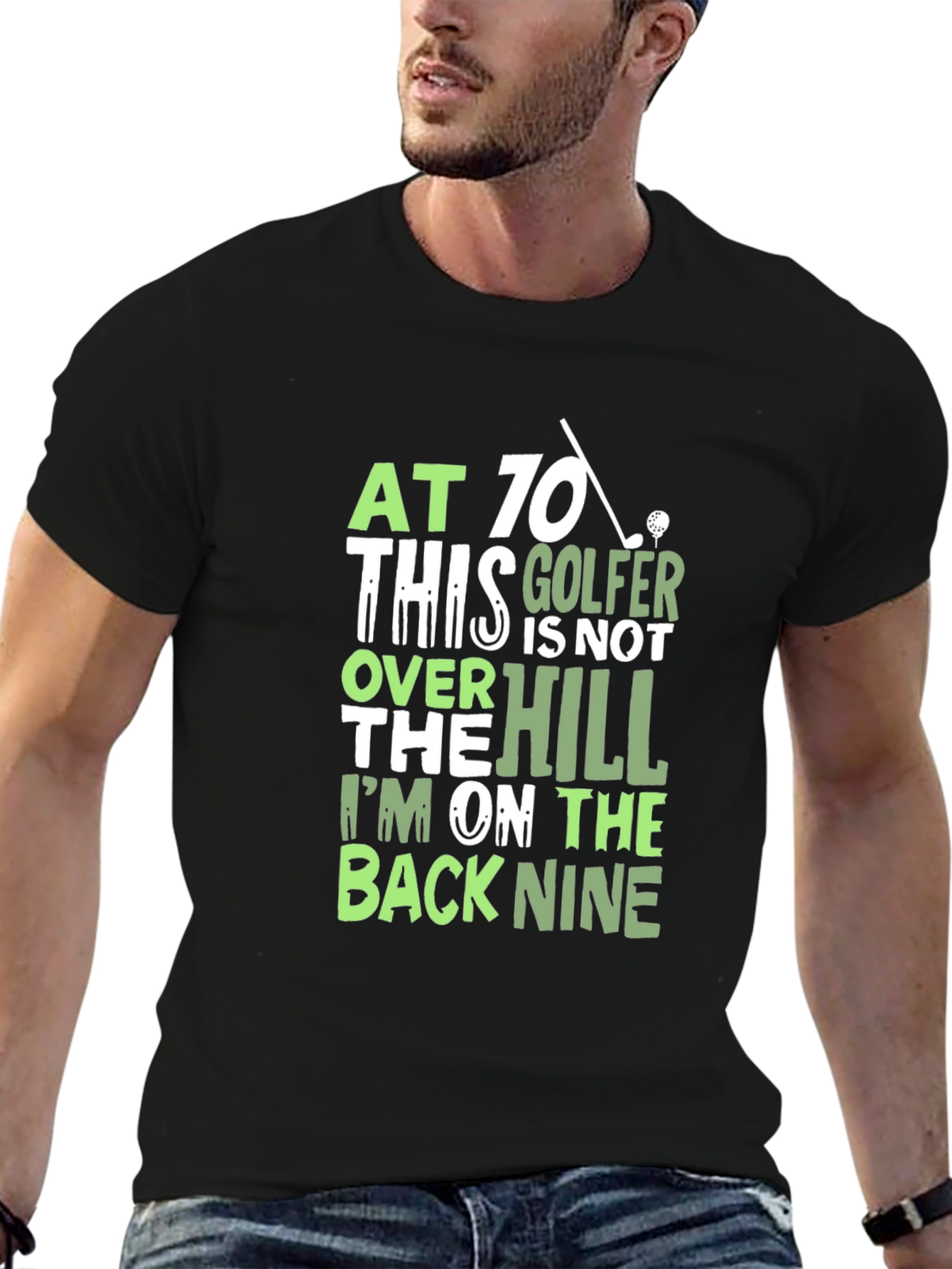 Funny Golf T-Shirt - At 70 This Golfer
