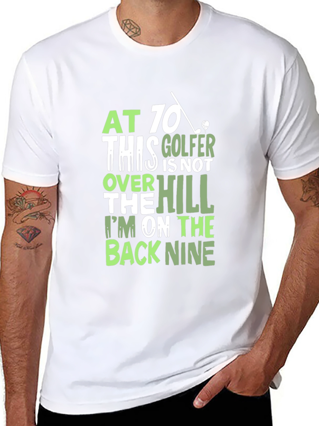 Funny Golf T-Shirt - At 70 This Golfer