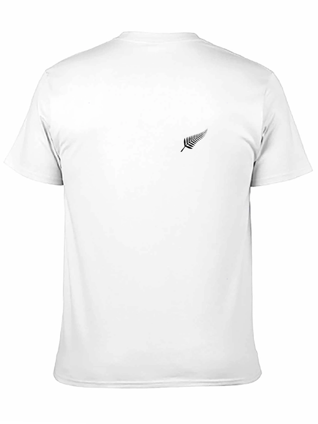Mens Black T-Shirt with Fern Logo