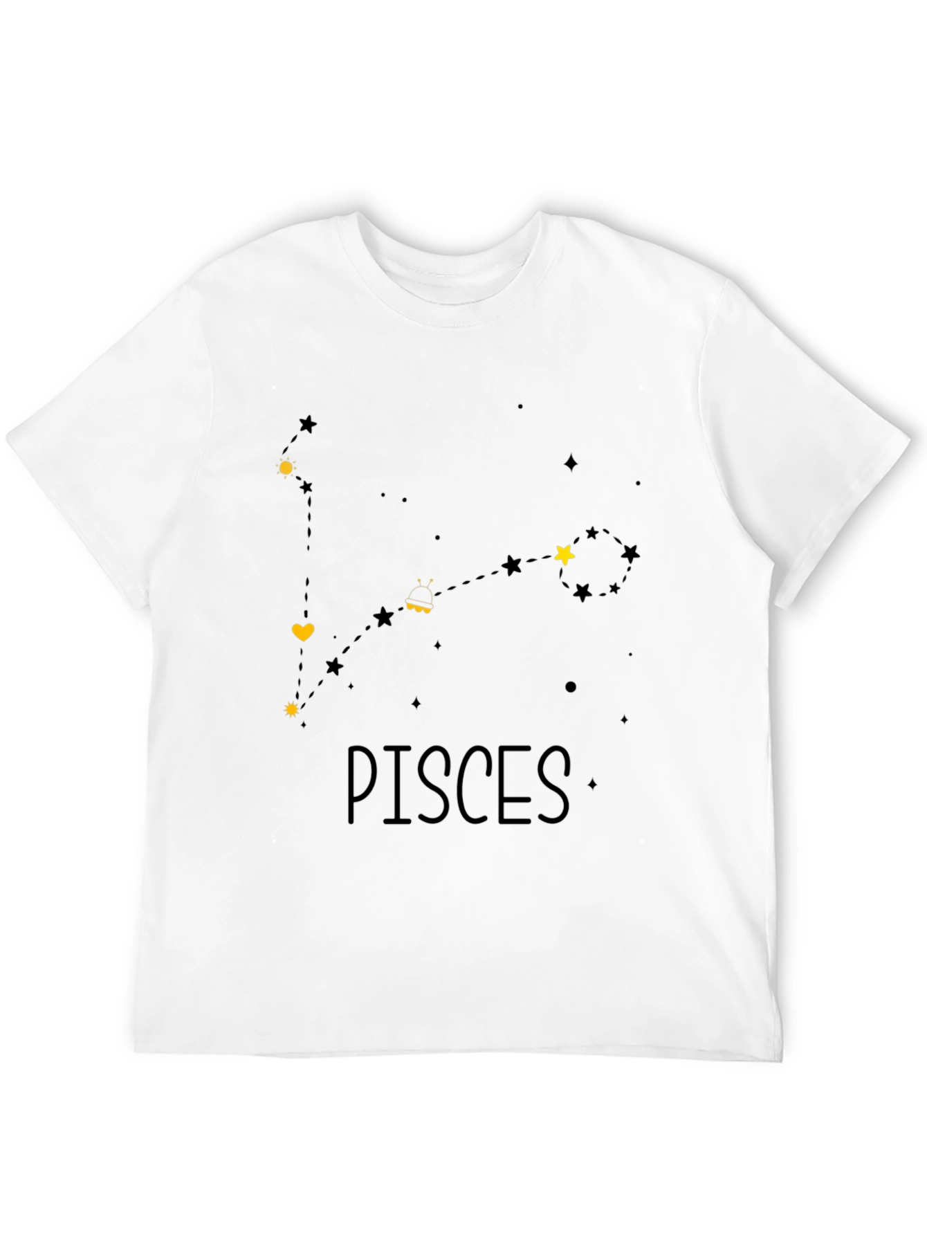 Pisces Zodiac Constellation Graphic T-Shirt