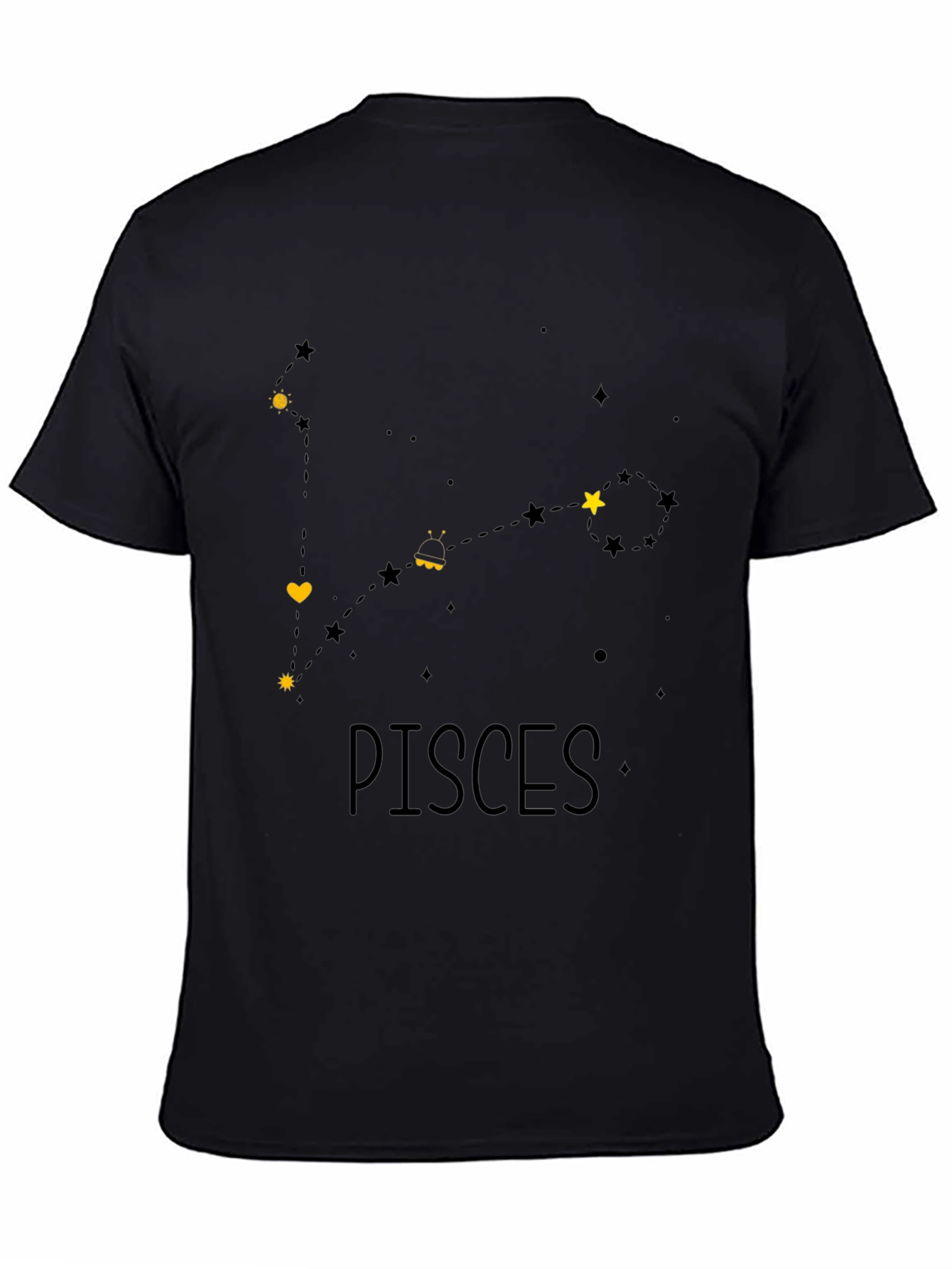 Pisces Zodiac Constellation Graphic T-Shirt