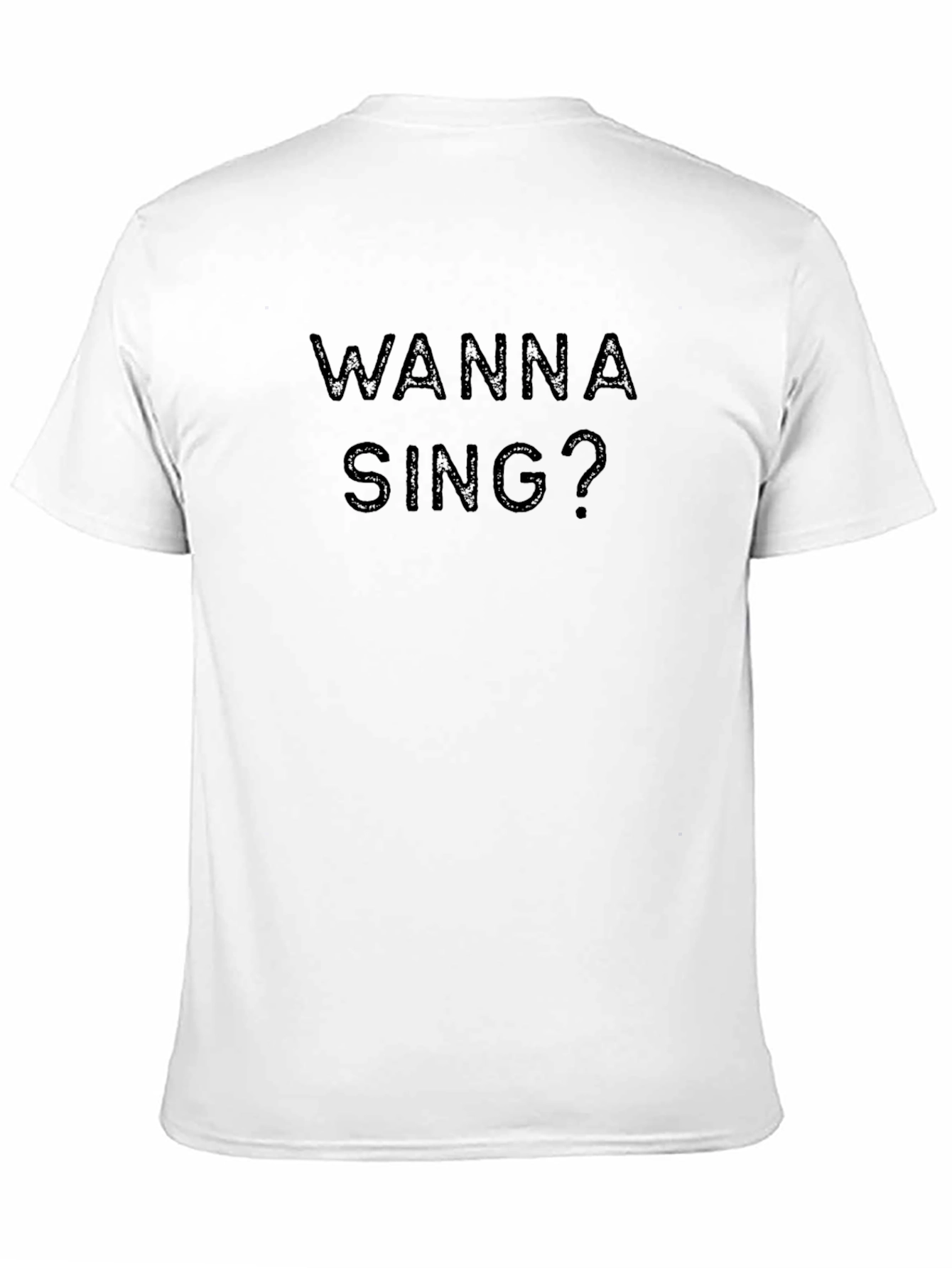 Wanna Sing? Black Graphic Print T-Shirt