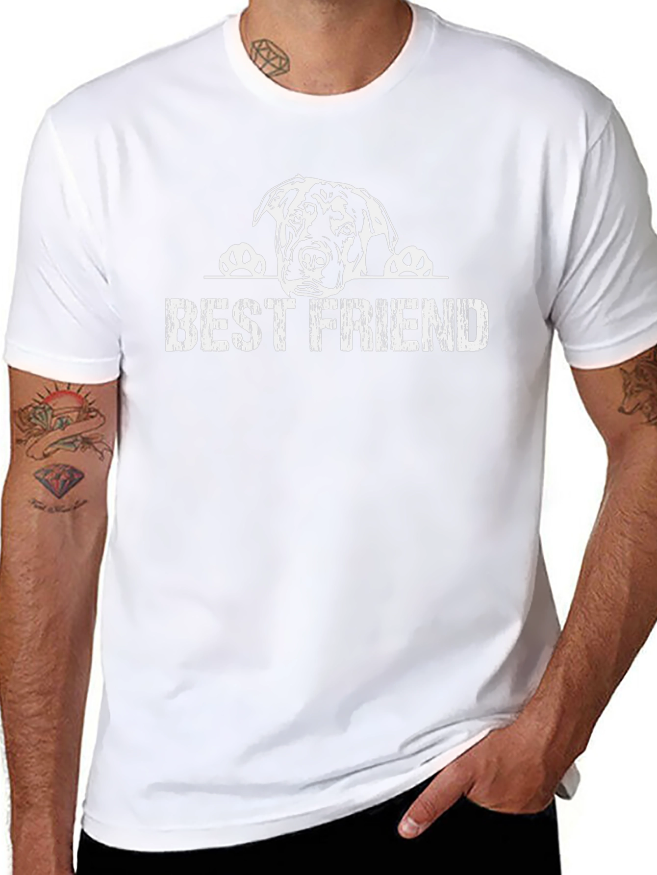 Dog Best Friend Graphic T-Shirt
