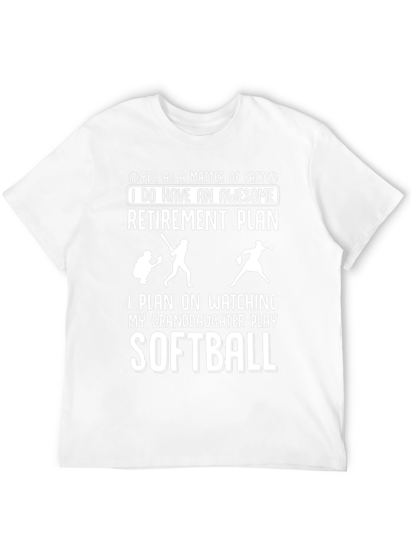 Granddaughter Softball Retirement Plan T-Shirt