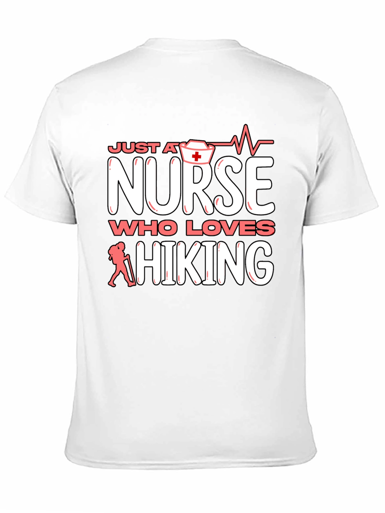 Nurse Who Loves Hiking Graphic T-Shirt