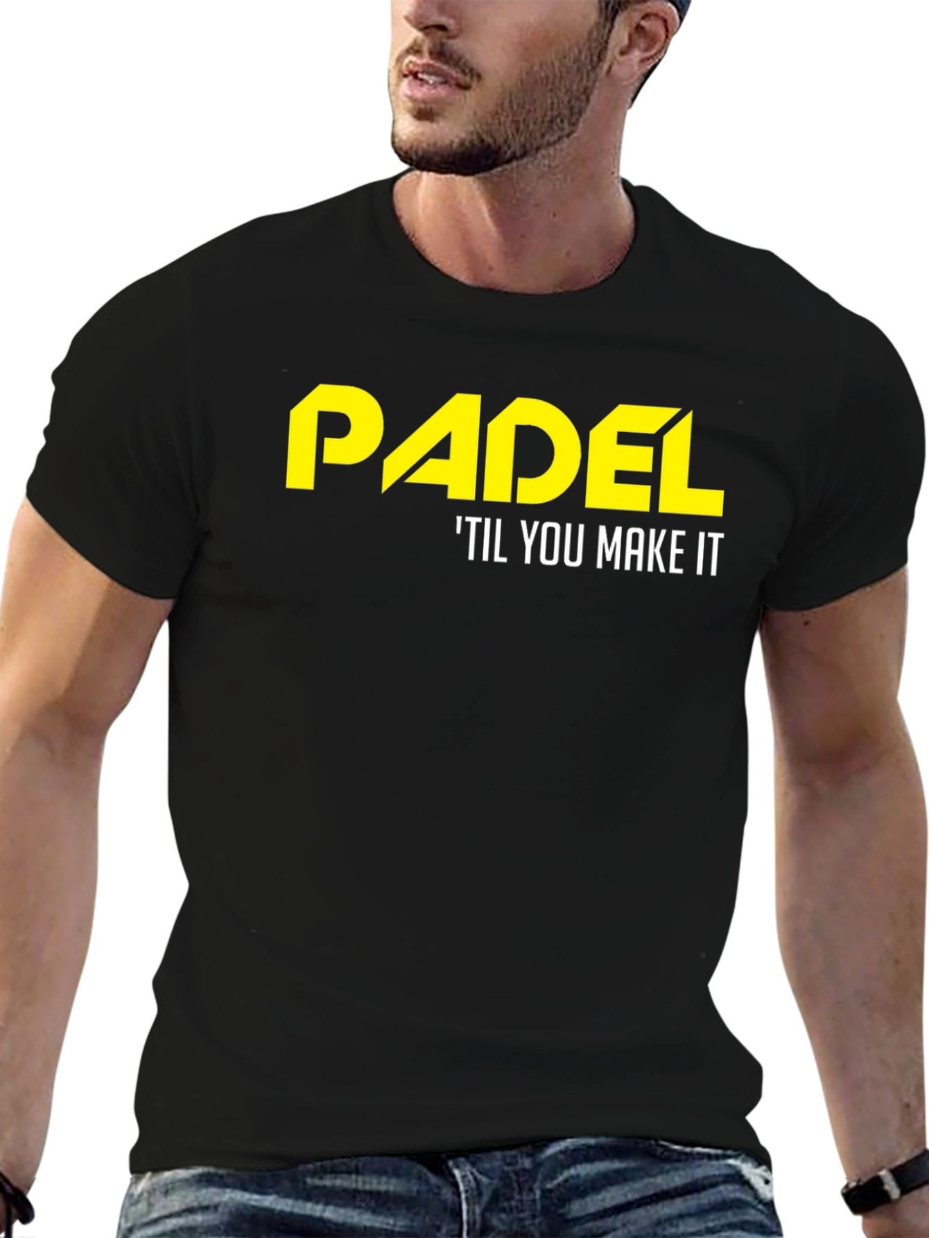 Padel Til You Make It T-Shirt - Black