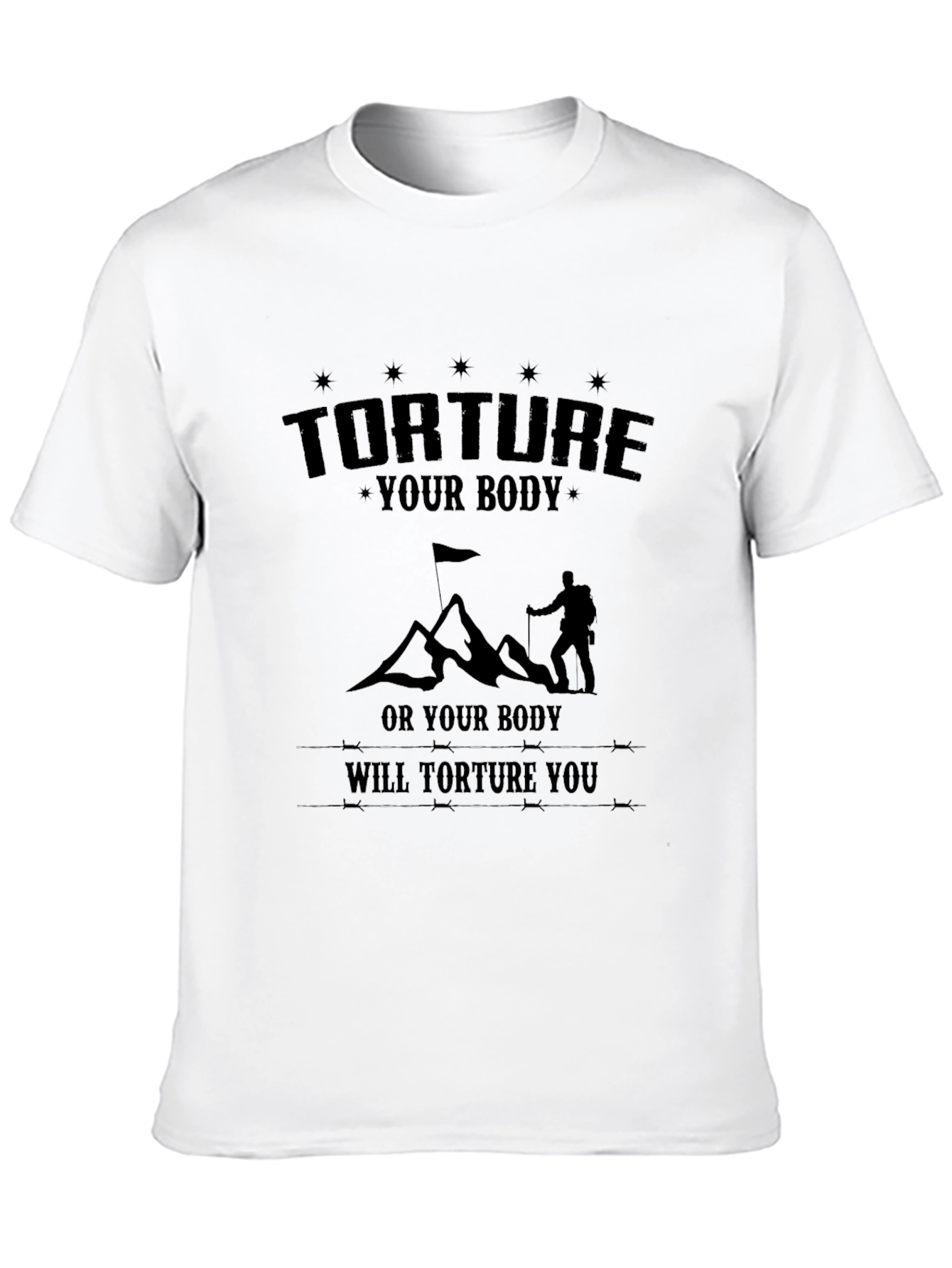 Torture Your Body Black Graphic Tee