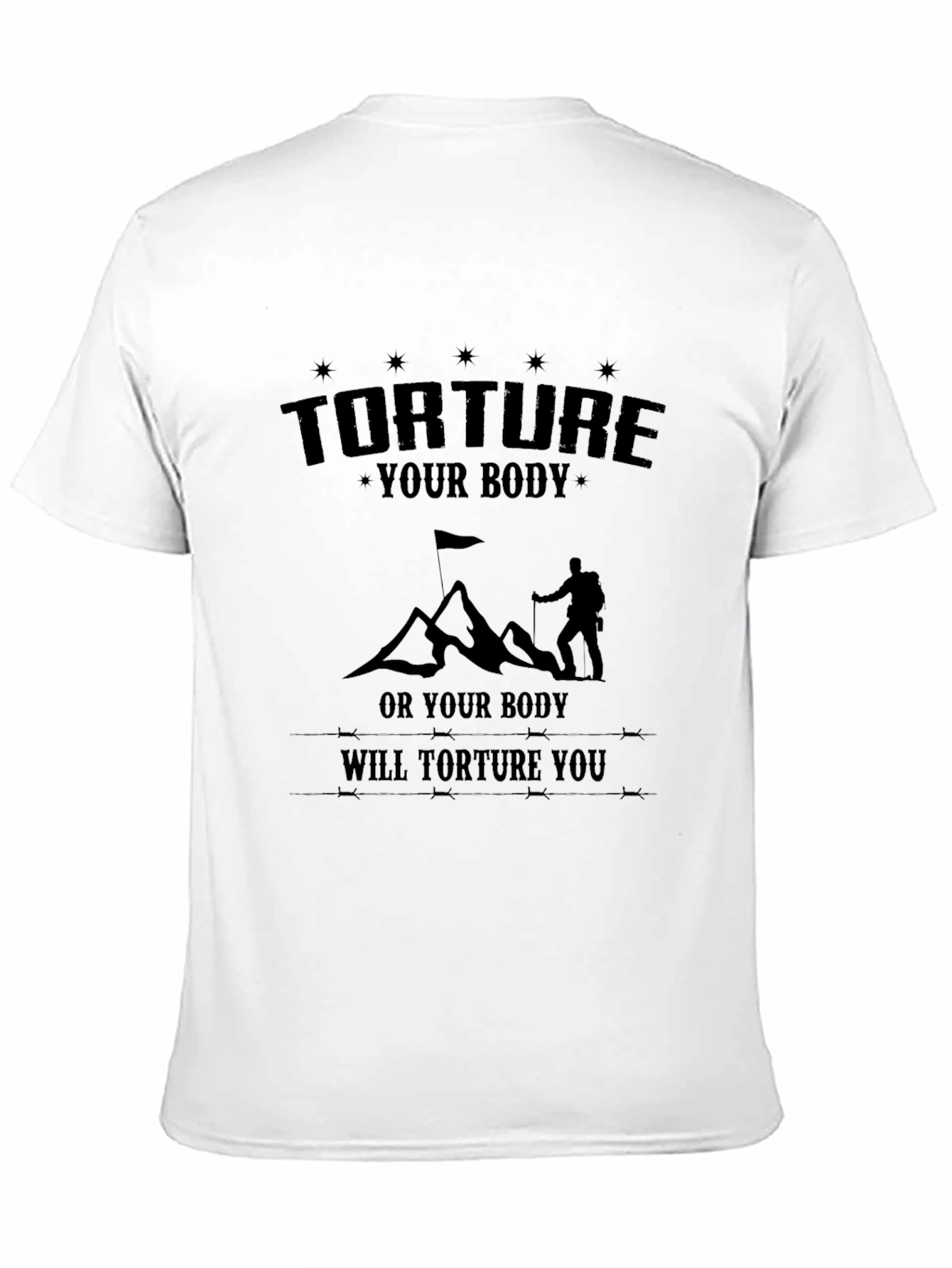 Torture Your Body Black Graphic Tee