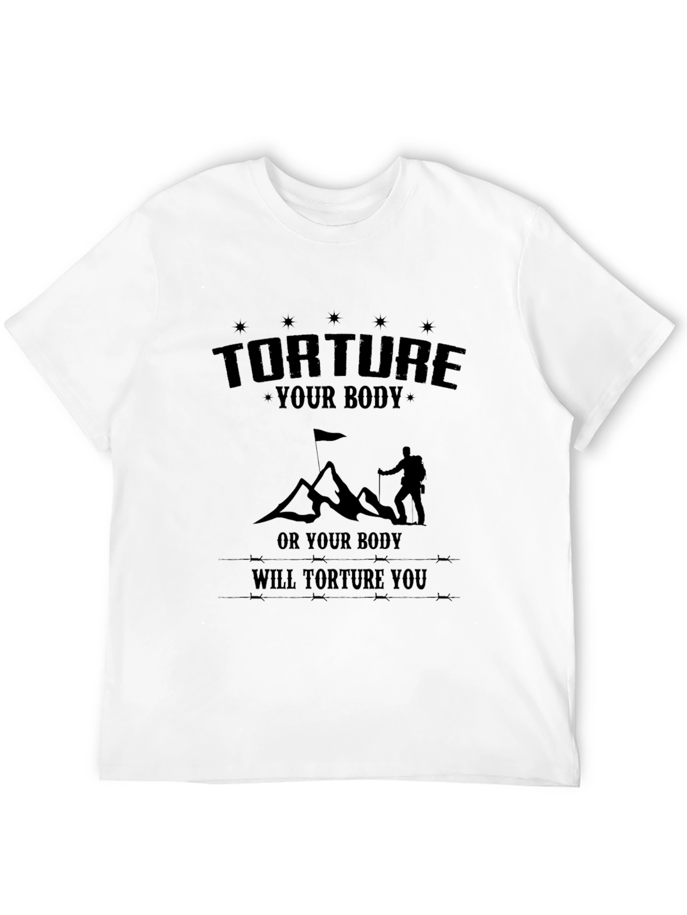 Torture Your Body Black Graphic Tee