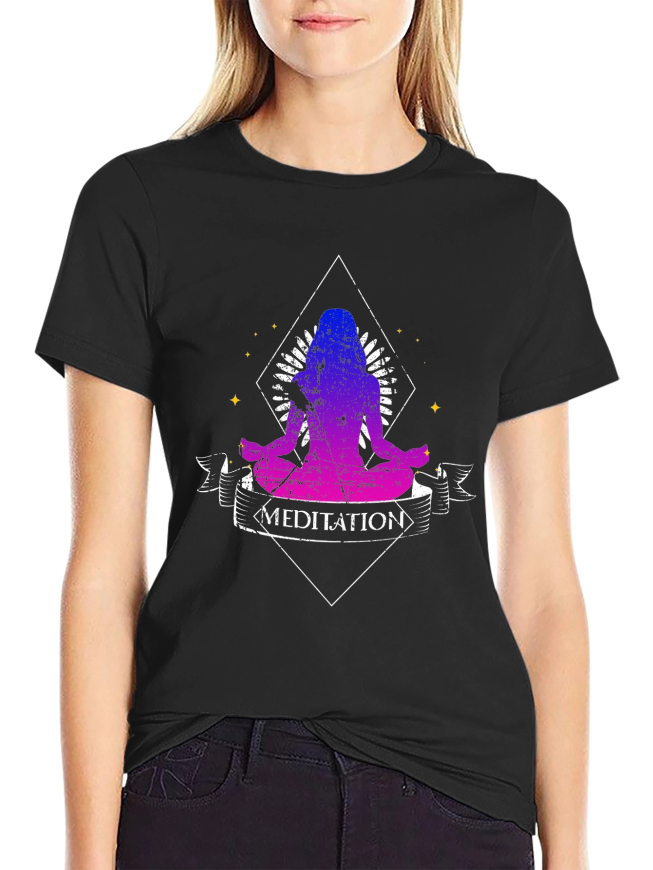 Meditation Graphic Tee - Yoga Zen Shirt