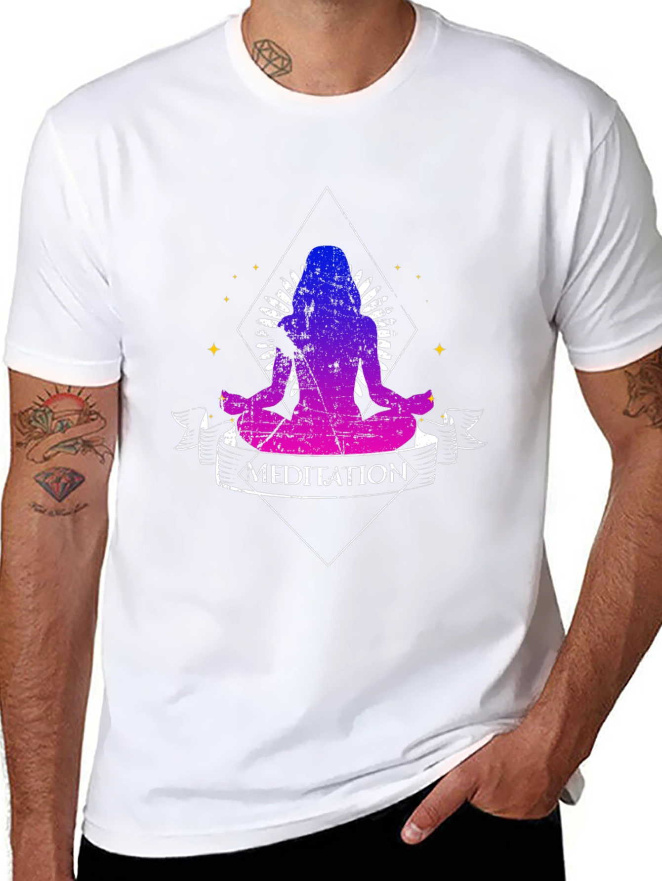 Meditation Graphic Tee - Yoga Zen Shirt