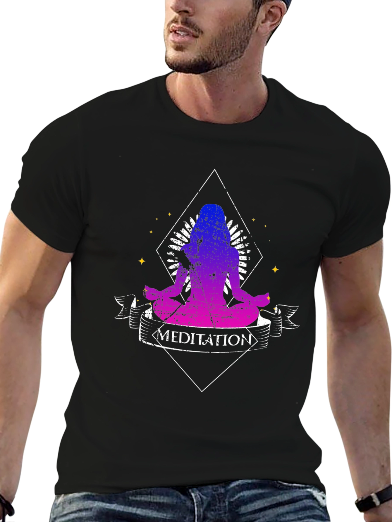 Meditation Graphic Tee - Yoga Zen Shirt