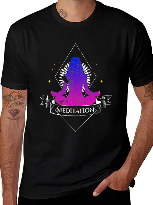 Meditation Graphic Tee - Yoga Zen Shirt