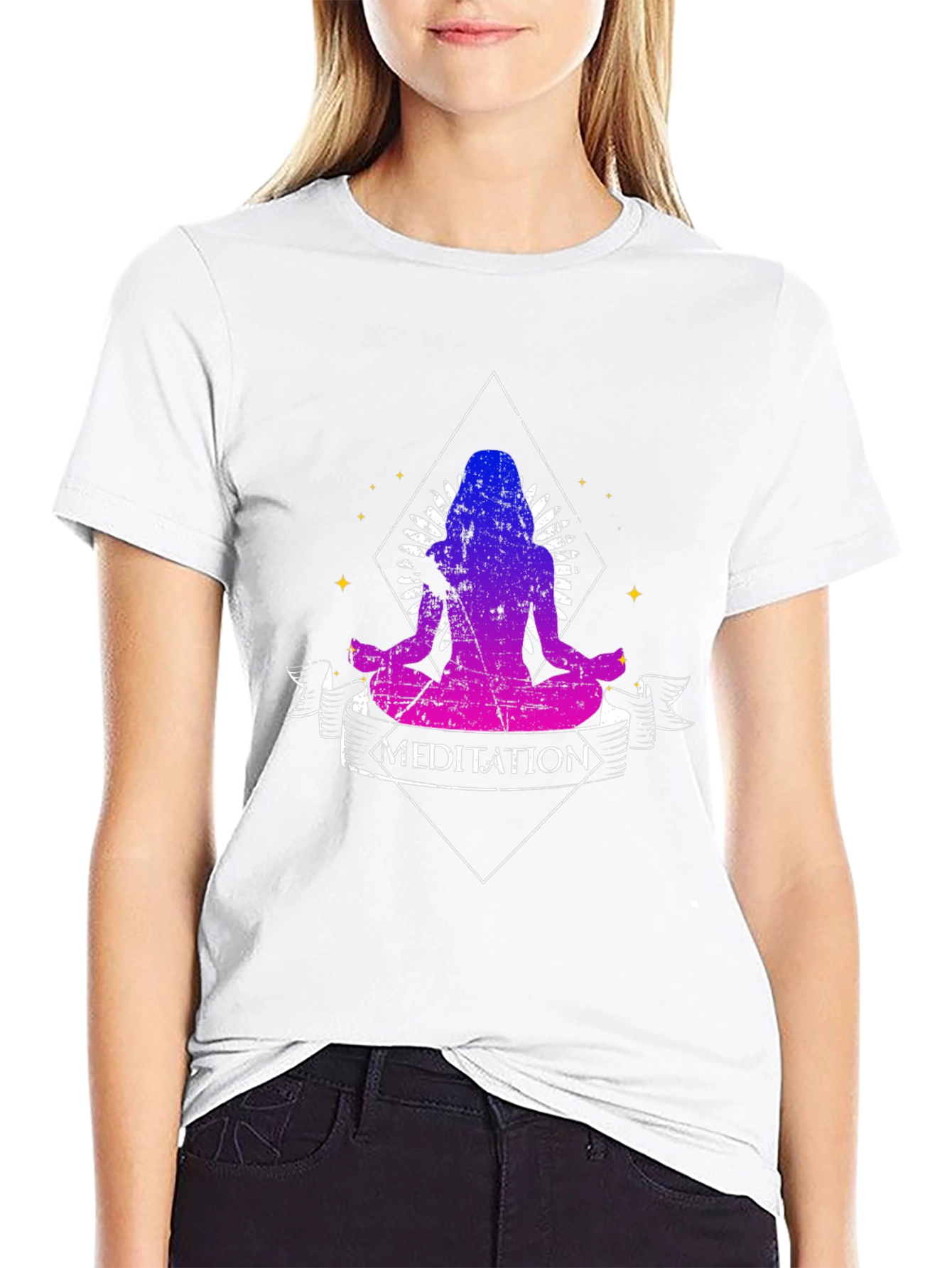 Meditation Graphic Tee - Yoga Zen Shirt