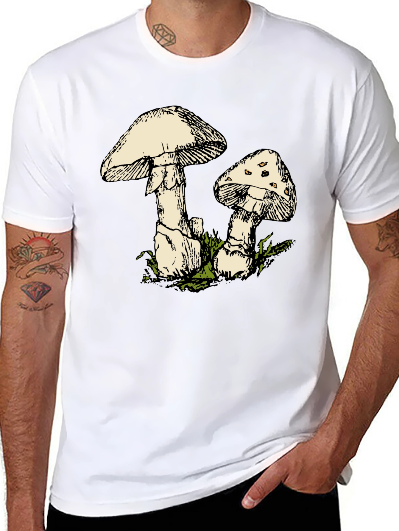 Mushroom Graphic T-Shirt - Nature Inspired Tee