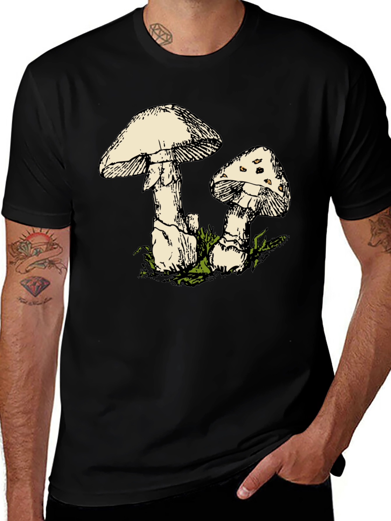 Mushroom Graphic T-Shirt - Nature Inspired Tee
