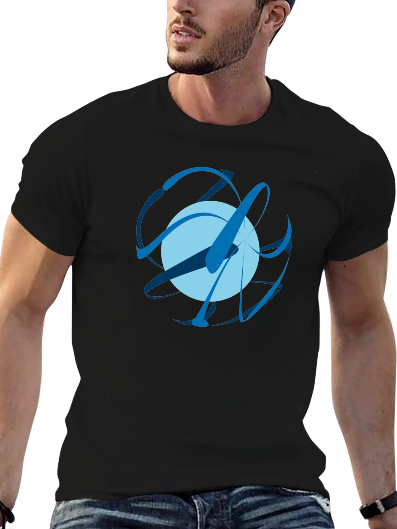 Abstract Orb Graphic Tee - Modern Art T-Shirt
